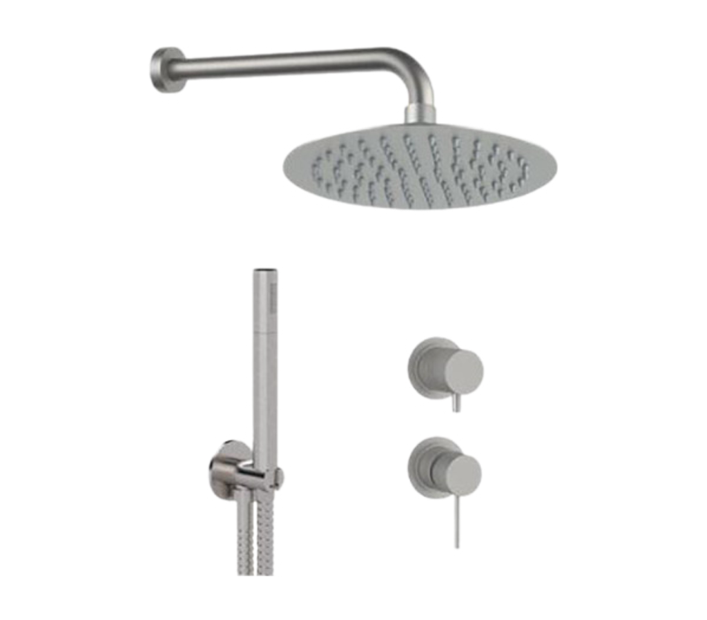 Душевая система Remer X Style INOX SSX92PS02UFM25, нержавеющая сталь