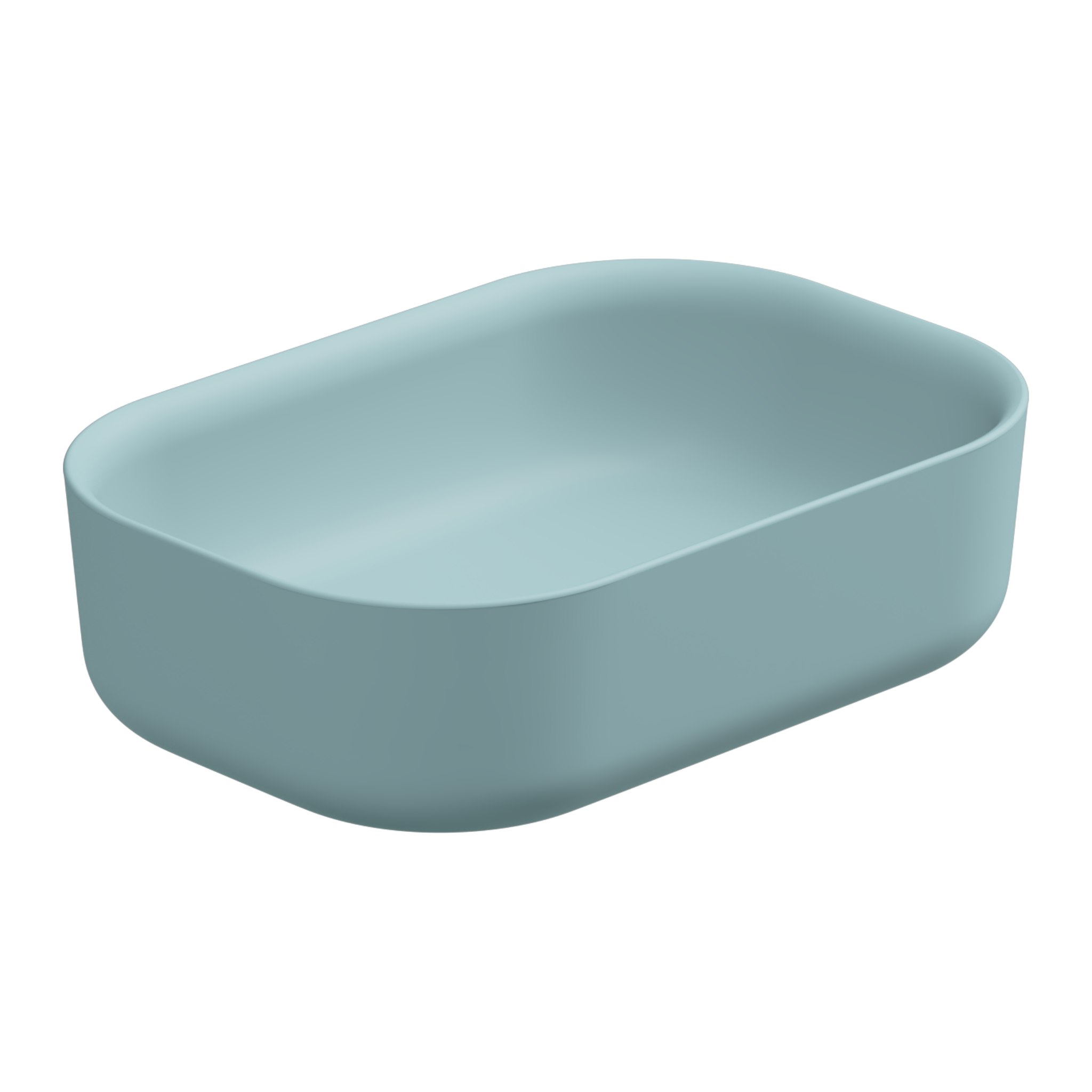 Раковина накладная 60x42 см GSG Ceramic Design Hit! HILAVRE60037, Ice Matt