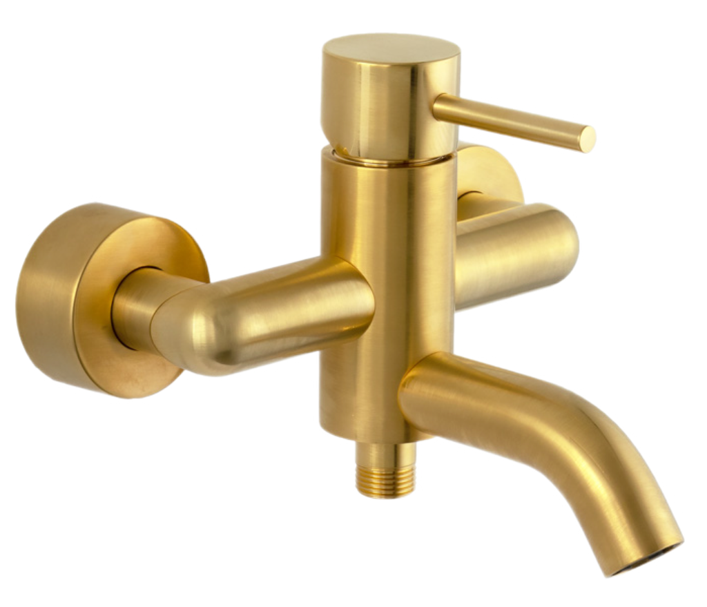 Смеситель для ванны Remer X Style X05BG, золото брашированное