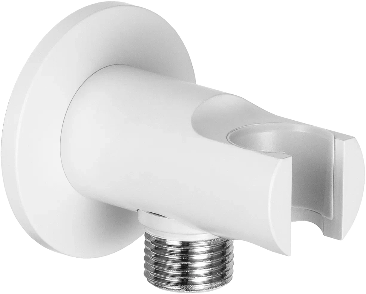 Держатель ручного душа с подключением шланга Remer 337MBO, белый матовый