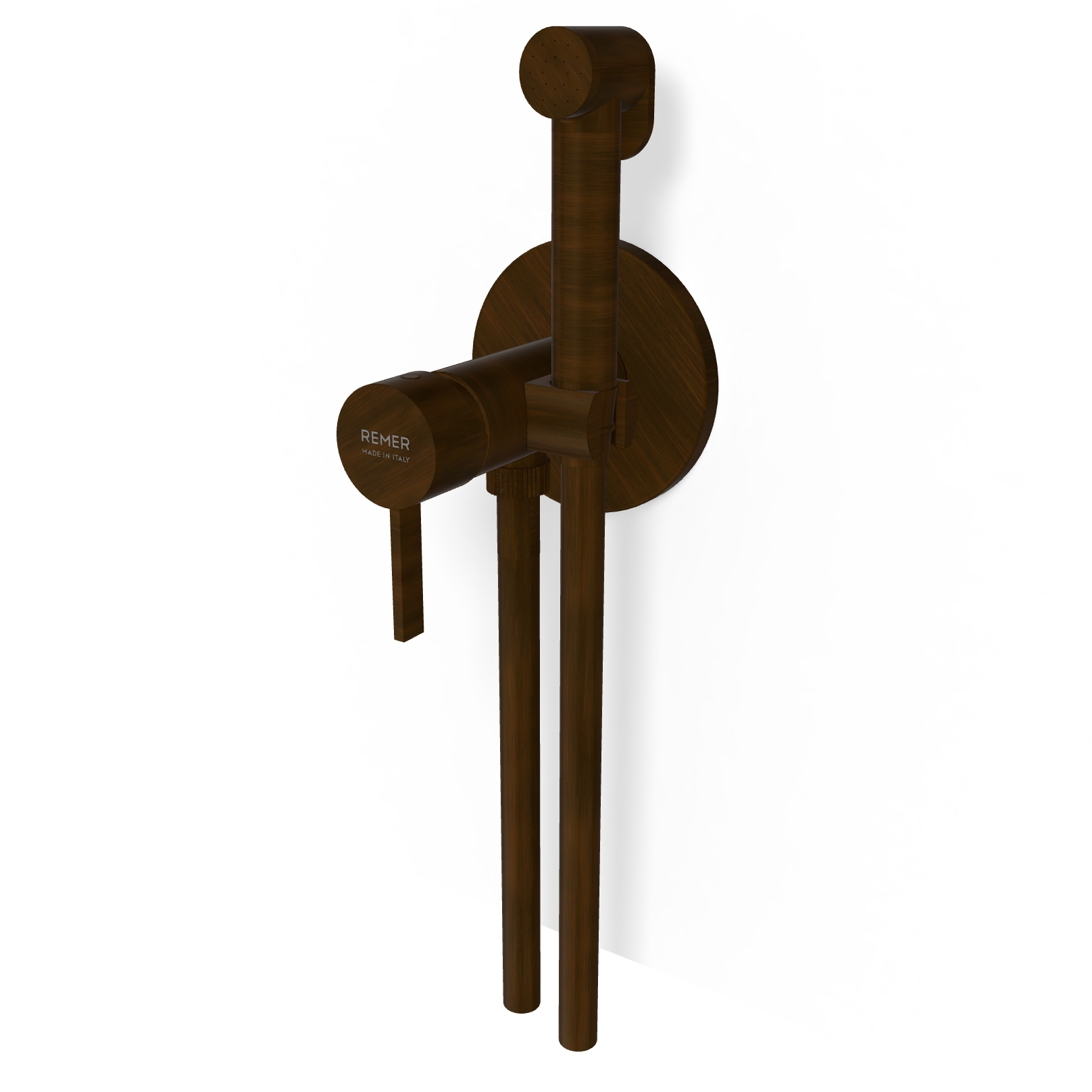 Гигиенический душ со смесителем Remer Metrica MC65WBR, бронза масляная