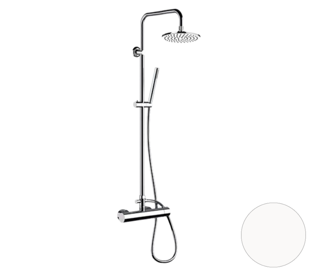 Душевая система Remer Minimal N37RX7MMM20BO, белый матовый