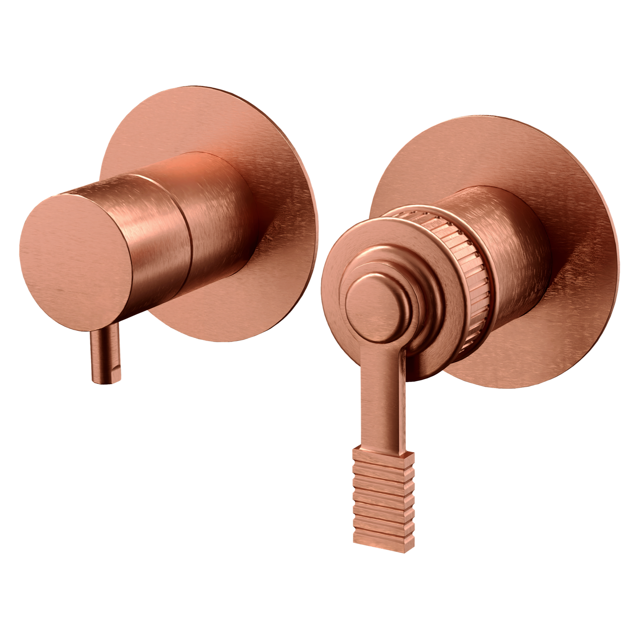 Смеситель для душа Remer Atelier AL92ZPWBRP, медь брашированная