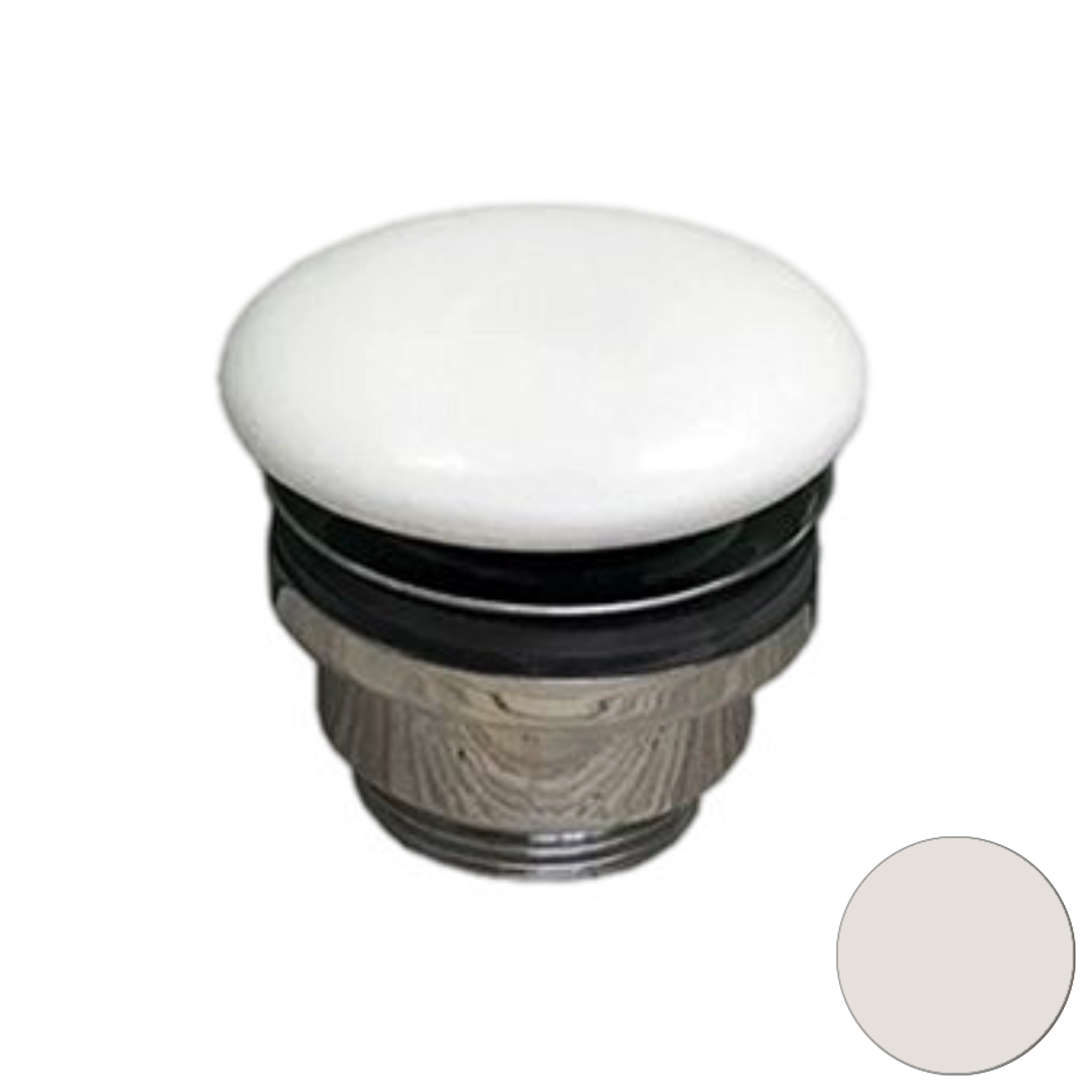 Донный клапан универсальный 1”1/4 с керамической крышкой GSG Ceramic Design PILTONUNIAR015, пергамон матовый