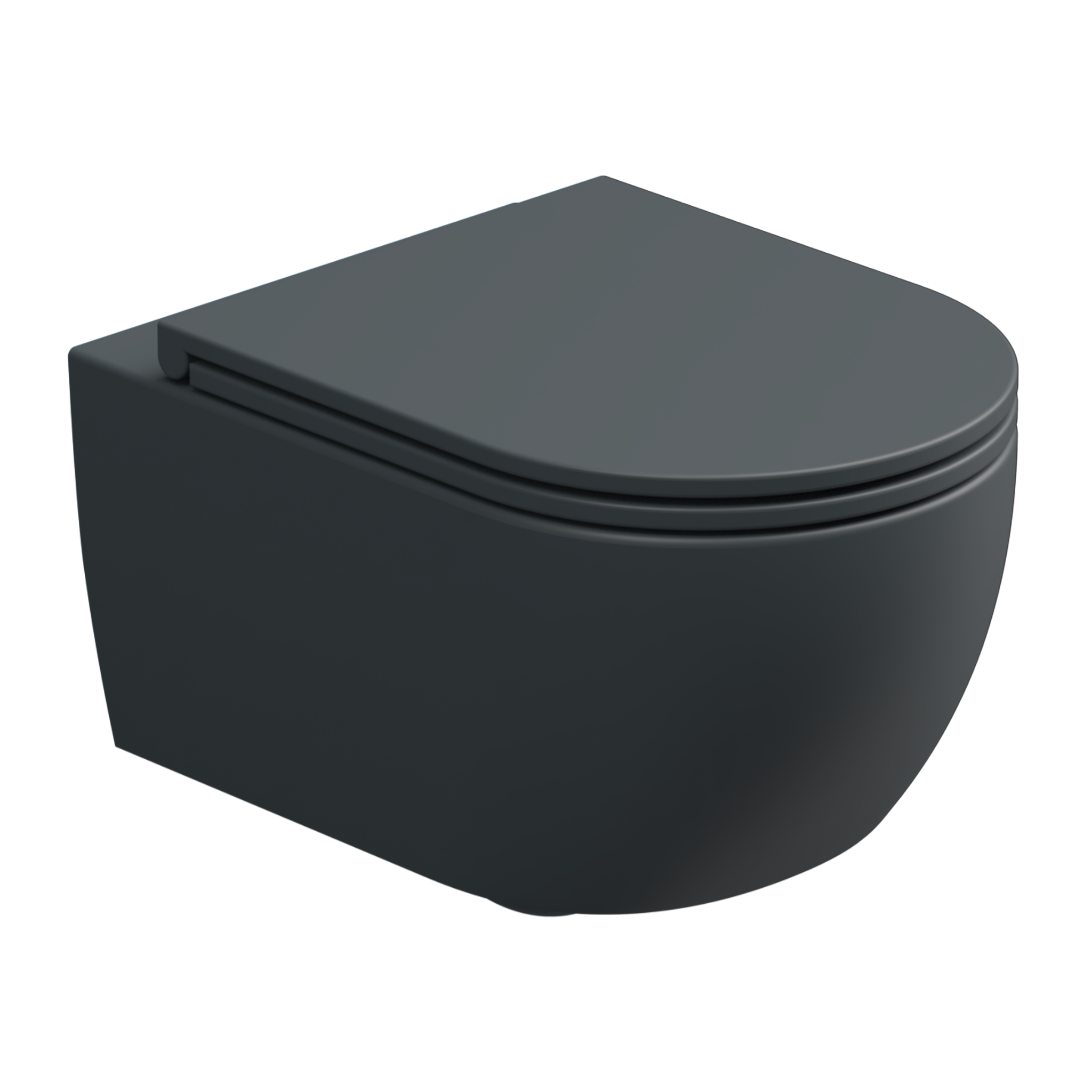 Чаша подвесного унитаза биколор со смывом Eco Clean (торнадо) и креплением GSG Ceramic Design Like RULKWCSOECBI000/028FI, White/Ebano Matt