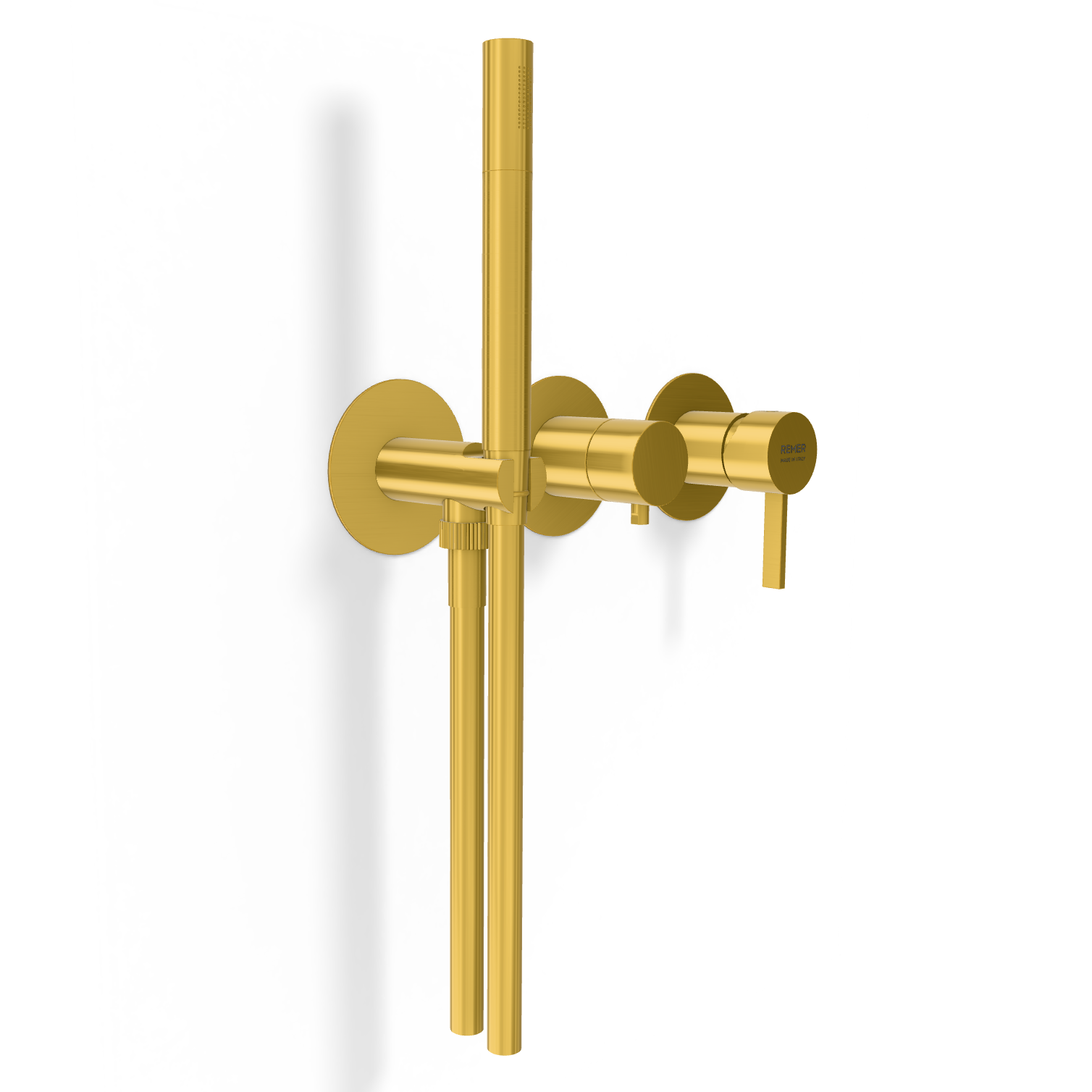 Смеситель для душа Remer Metrica MC97D2PBG, золото брашированное