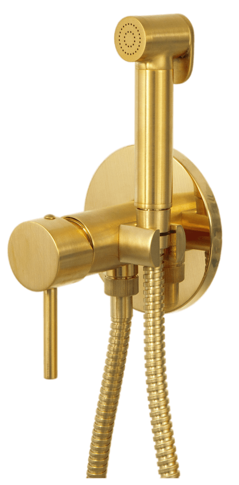 Гигиенический душ со смесителем Remer X Style X65WBG, золото брашированное