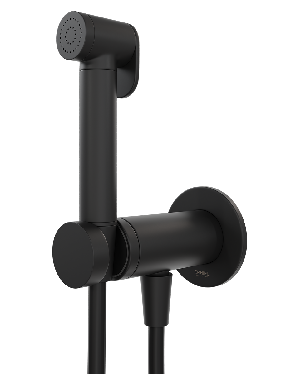 Гигиенический душ со смесителем Daniel Tokyo TX647P4DC15, чёрный матовый