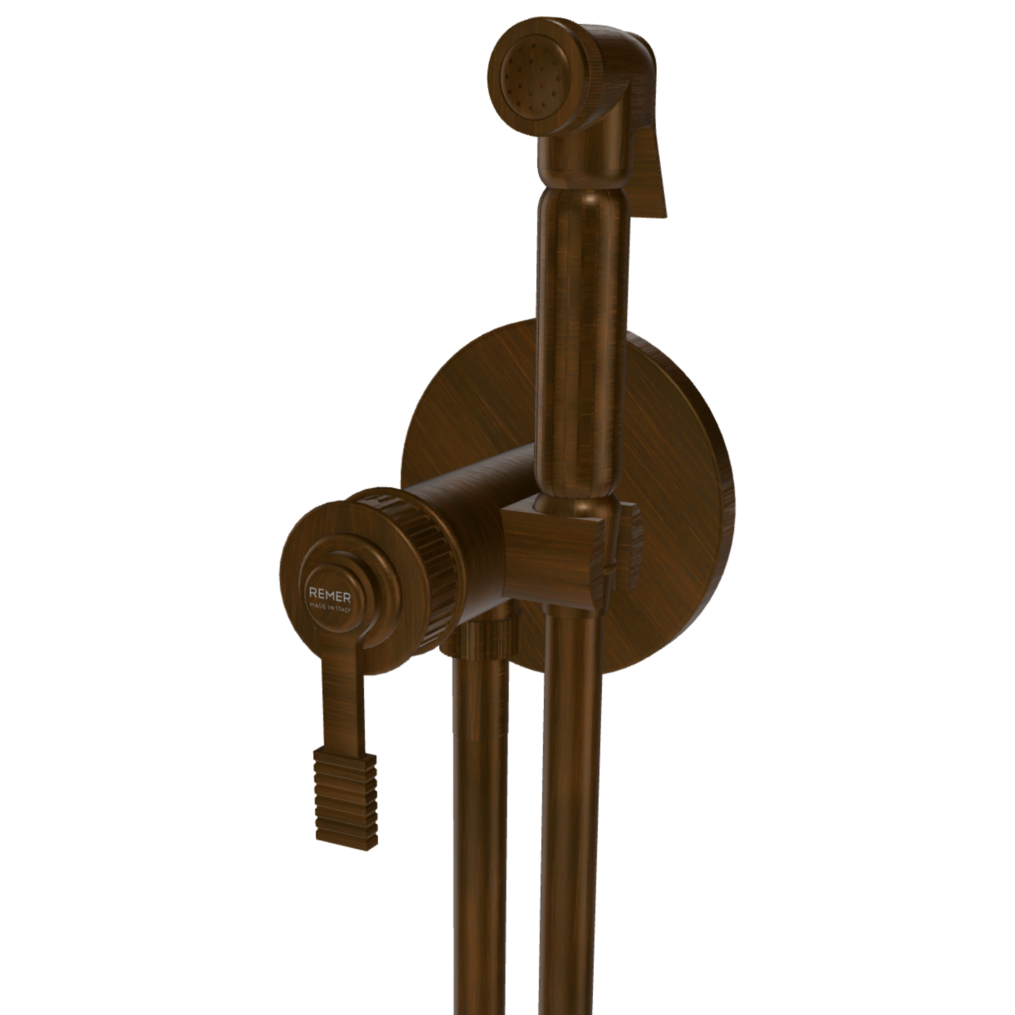 Гигиенический душ со смесителем Remer Atelier AL65ZBR, бронза масляная