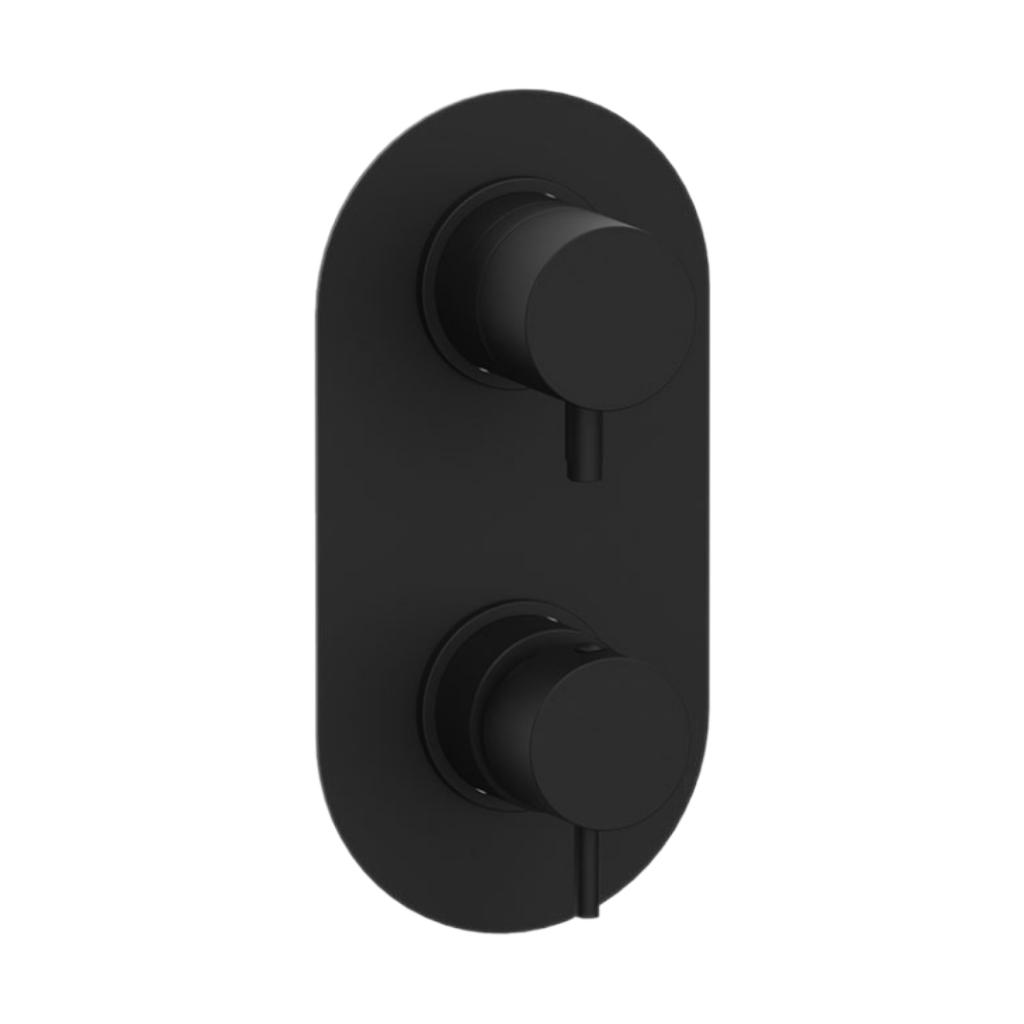 Смеситель для душа Daniel Tokyo TK612D2KB15, чёрный матовый