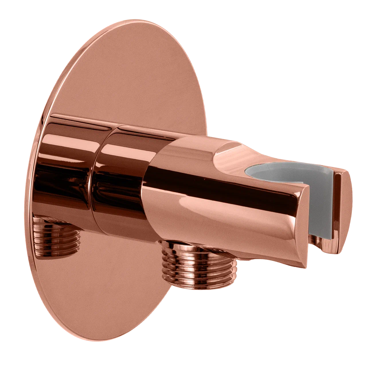 Держатель ручного душа с подключением шланга Remer 337XRL, медь глянцевая