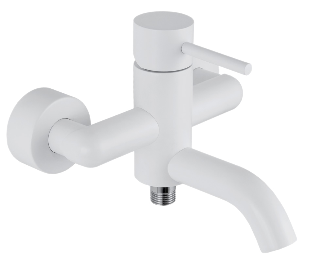 Смеситель для ванны Remer X Style X05BO, белый матовый