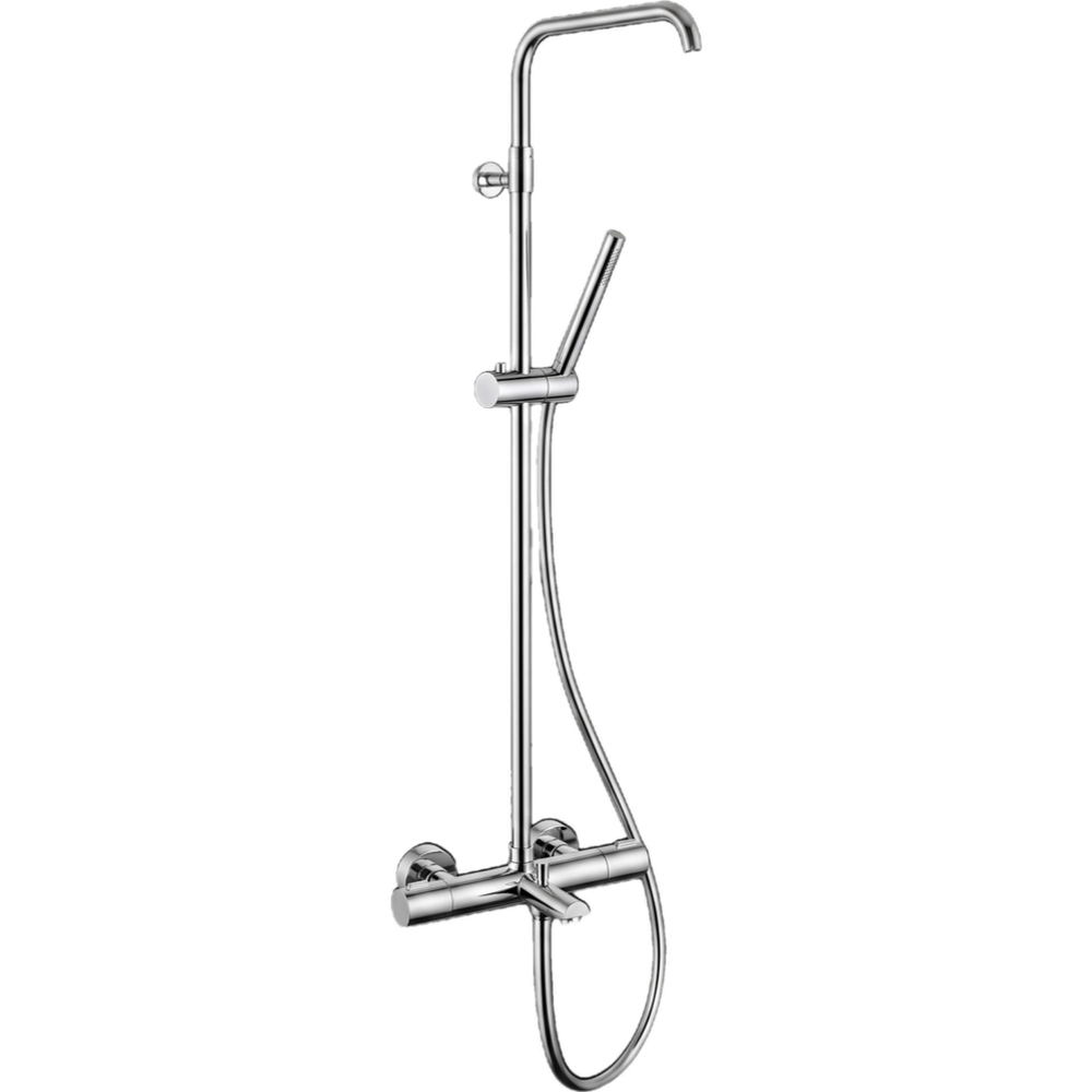 Душевая система термостатическая с изливом без верхнего душа Remer Elegance EQ34A7MCSSOF