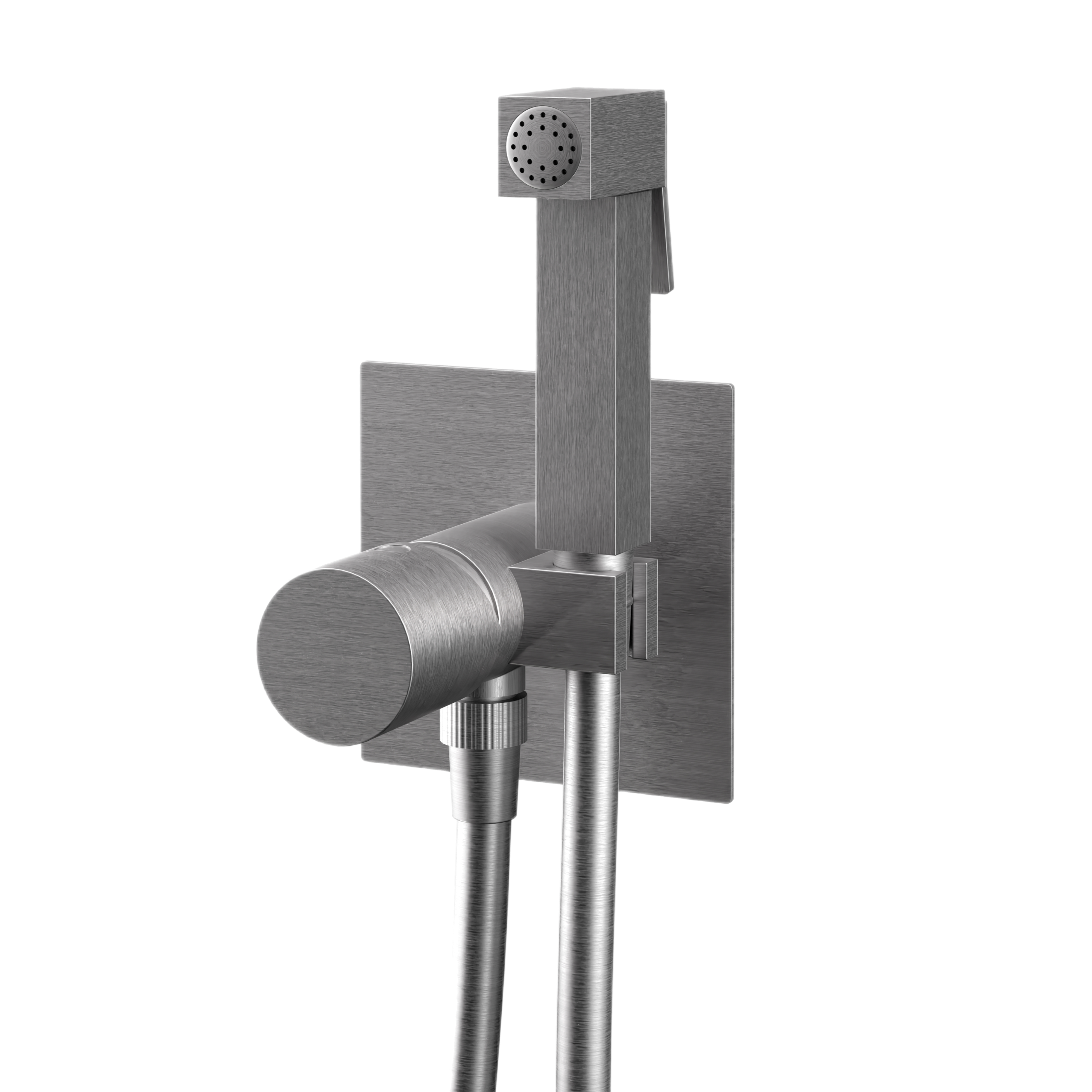 Гигиенический душ со смесителем Remer Edge EG565NP, никель брашированный