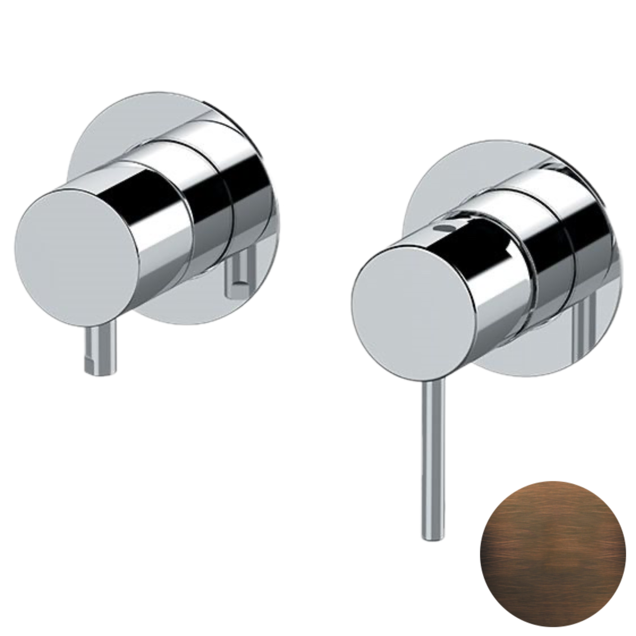 Смеситель для душа Remer X Style X92ZPWBBR, бронза масляная