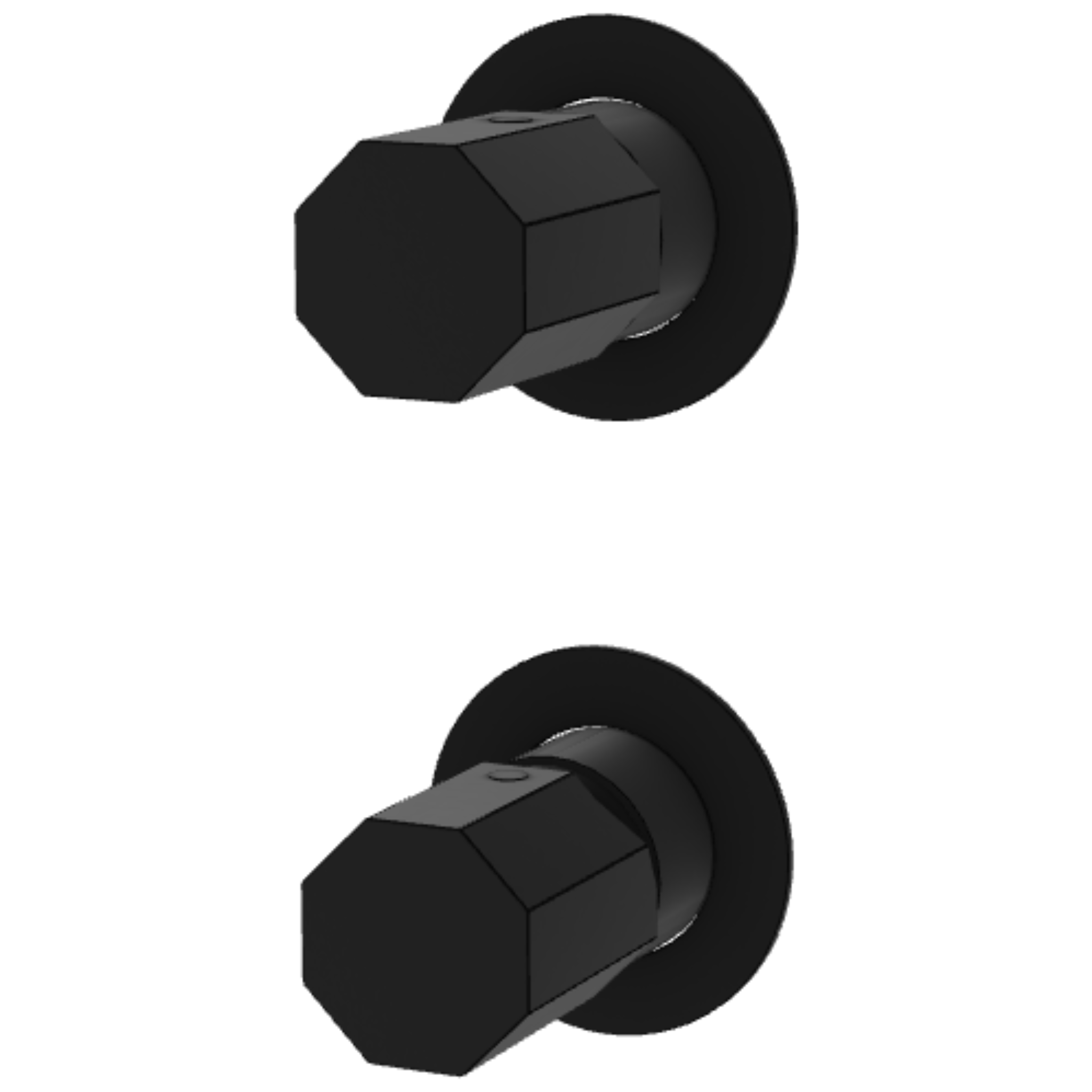 Смеситель для душа Remer Ottagono ON92PWBNO, черный матовый