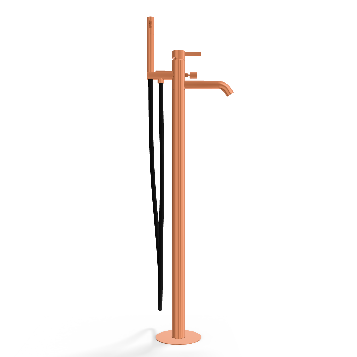 Смеситель для ванны Remer Metrica MC08RP, медь брашированная