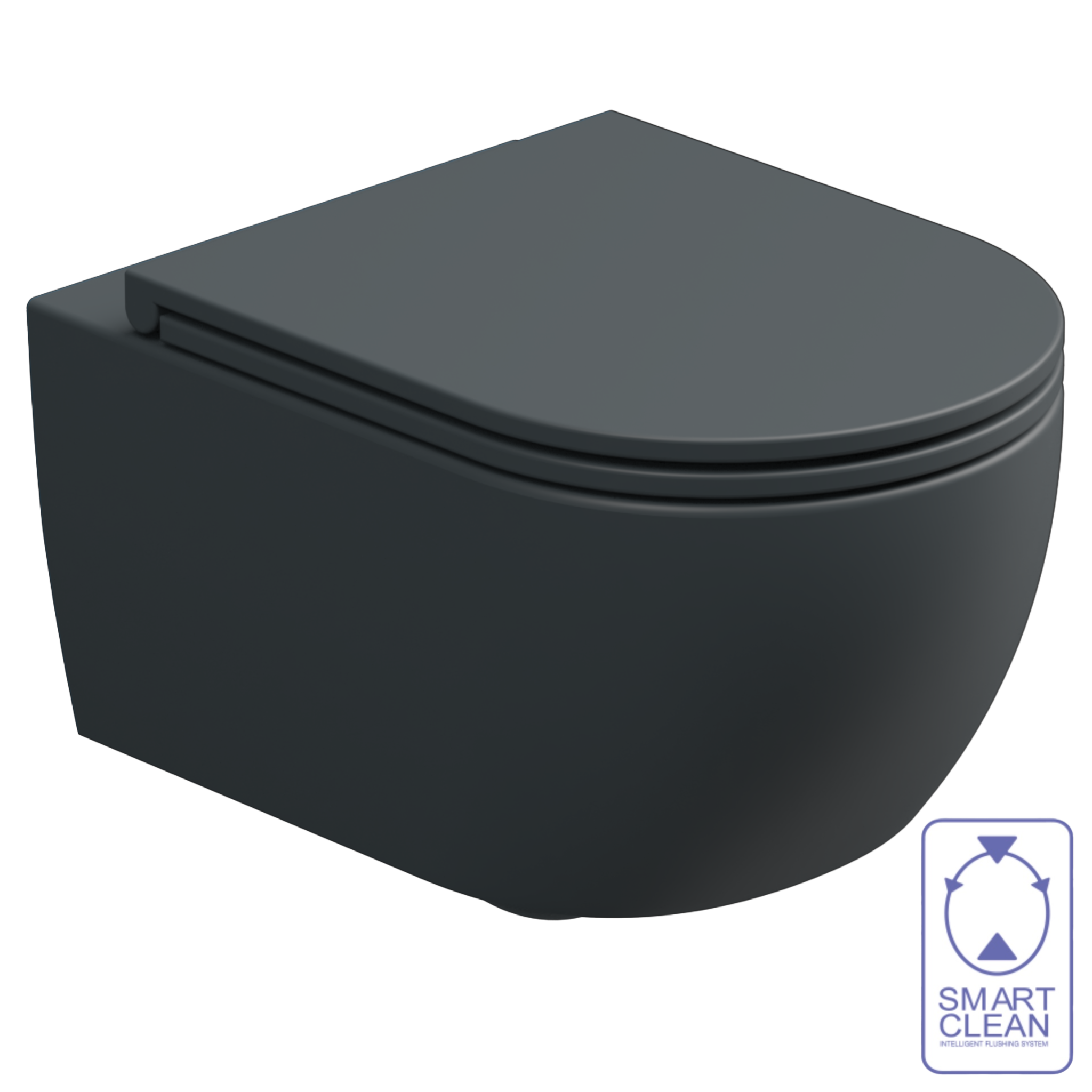 Чаша подвесного унитаза биколор GSG Ceramic Design Like LKWCSOBI000/028, White/Ebano Matt