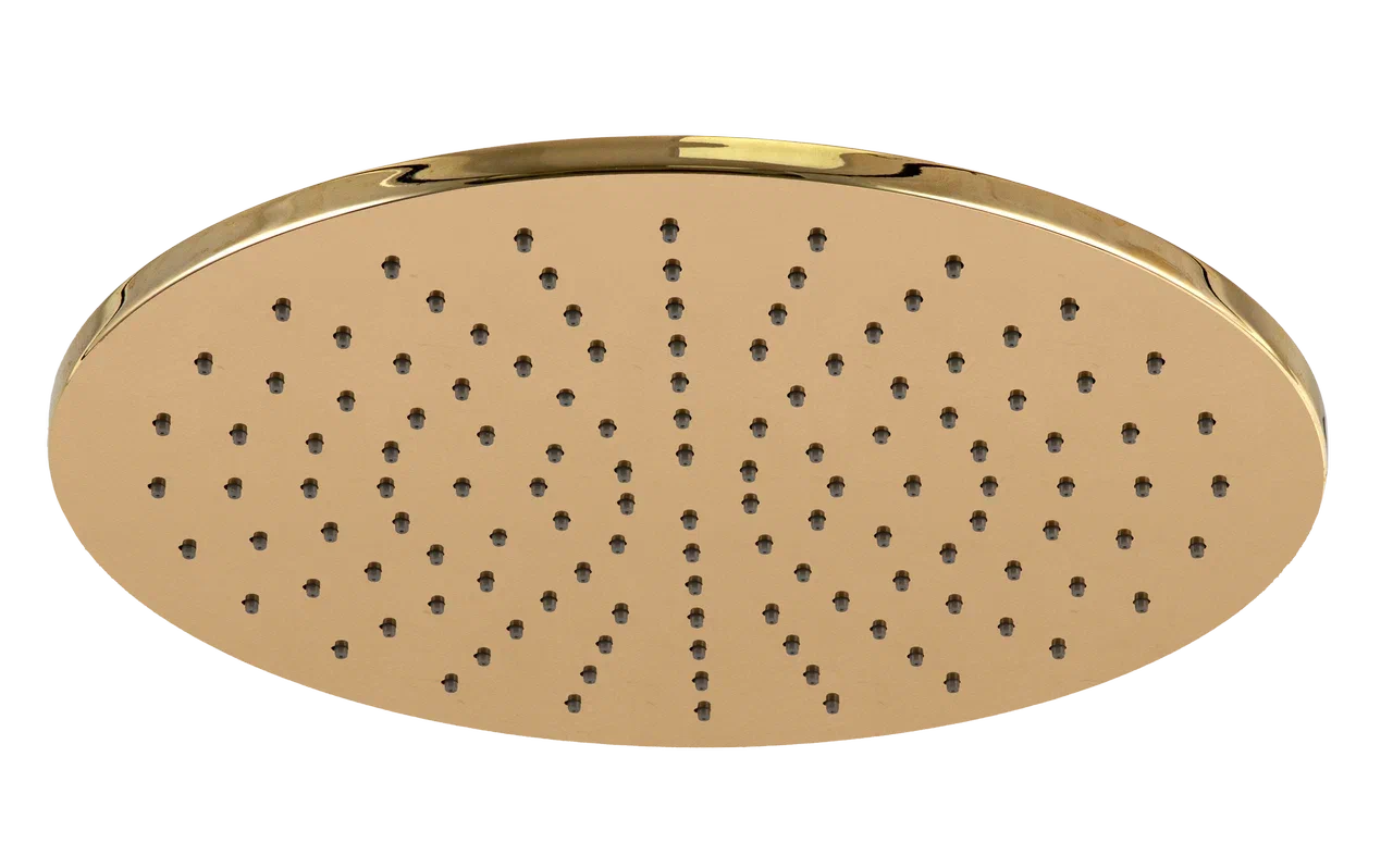 Верхний душ 30 см с шарнирным соединением Remer 359MM30DOX, золото глянцевое