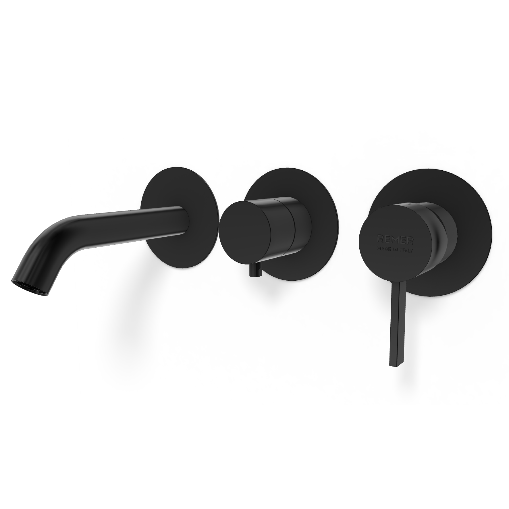 Смеситель для ванны Remer Metrica MC54D3PWBCFP, черный брашированный хром