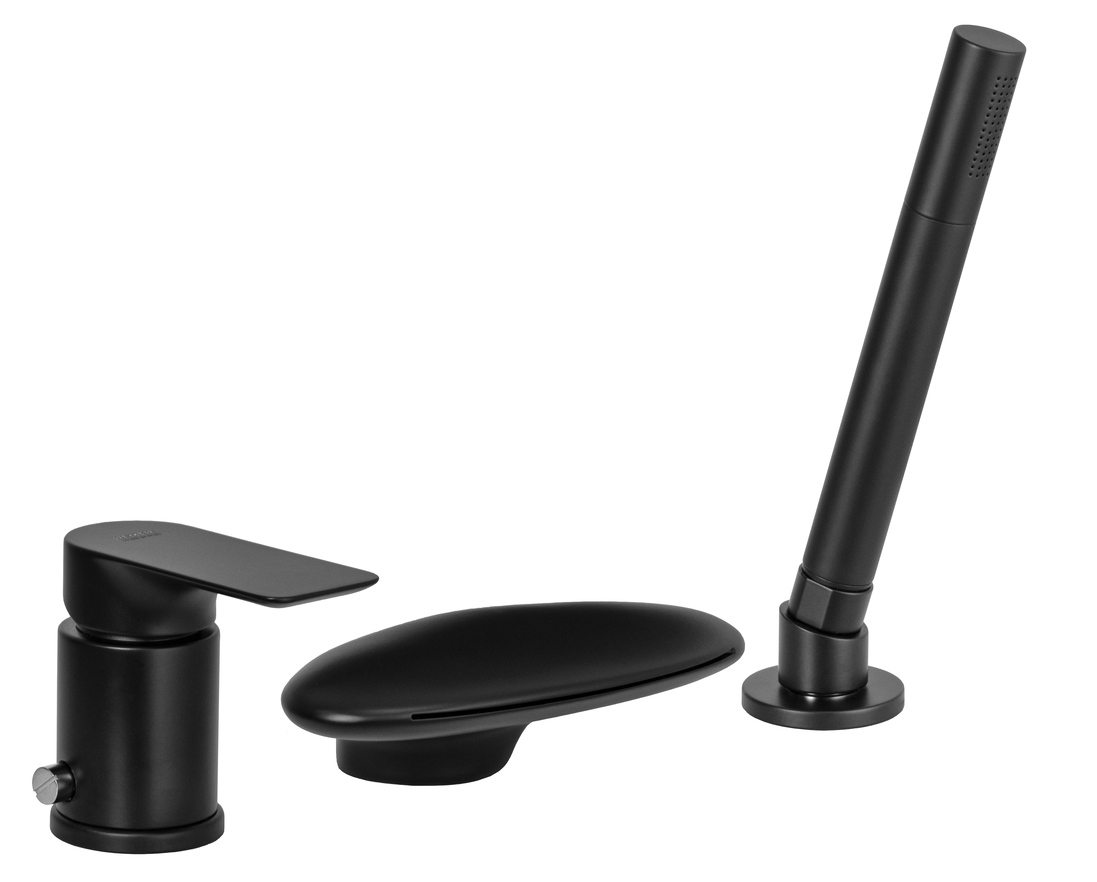 Смеситель для ванны Remer Infinity I07UFNO, черный матовый