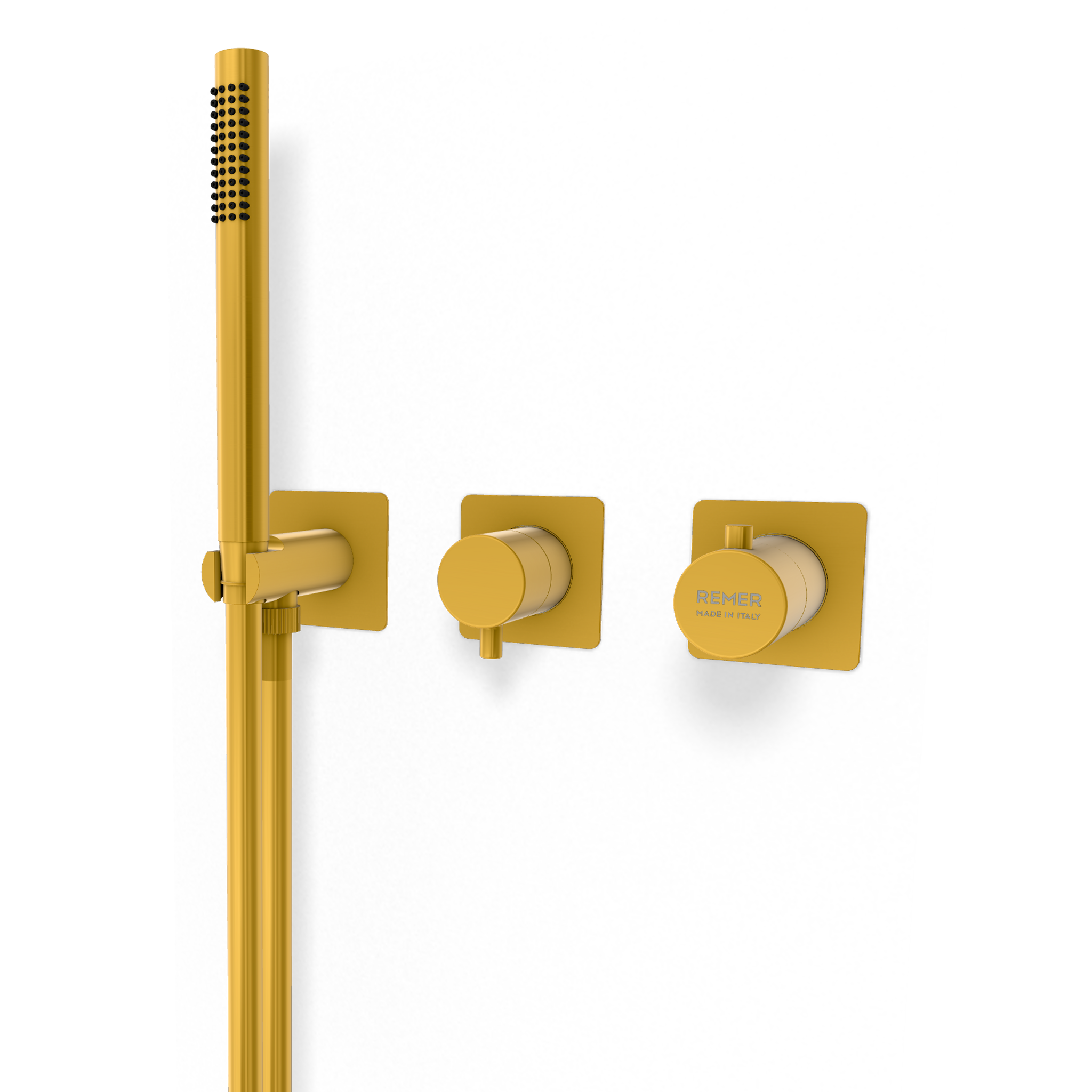 Смеситель для душа Remer X Style XT97D3QPWBBG, золото брашированное