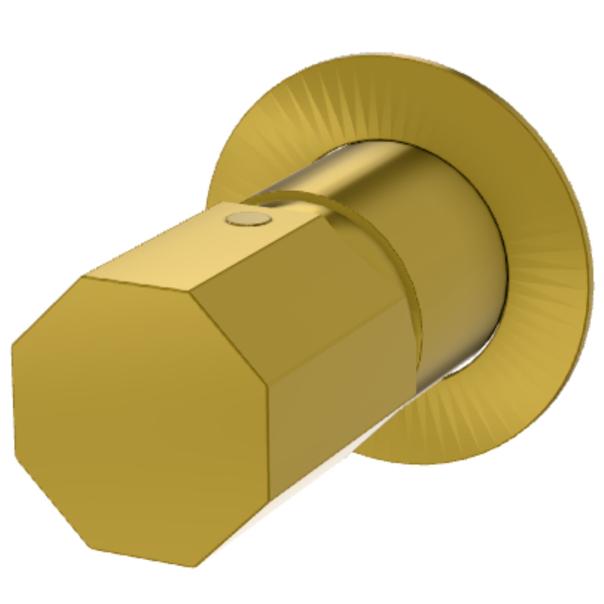 Смеситель для душа Remer Ottagono ON30LGP, золото глянцевое PVD