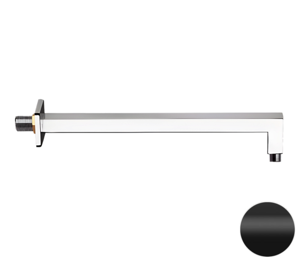 Кронштейн для верхнего душа 40 см Remer 348S40NO, черный матовый