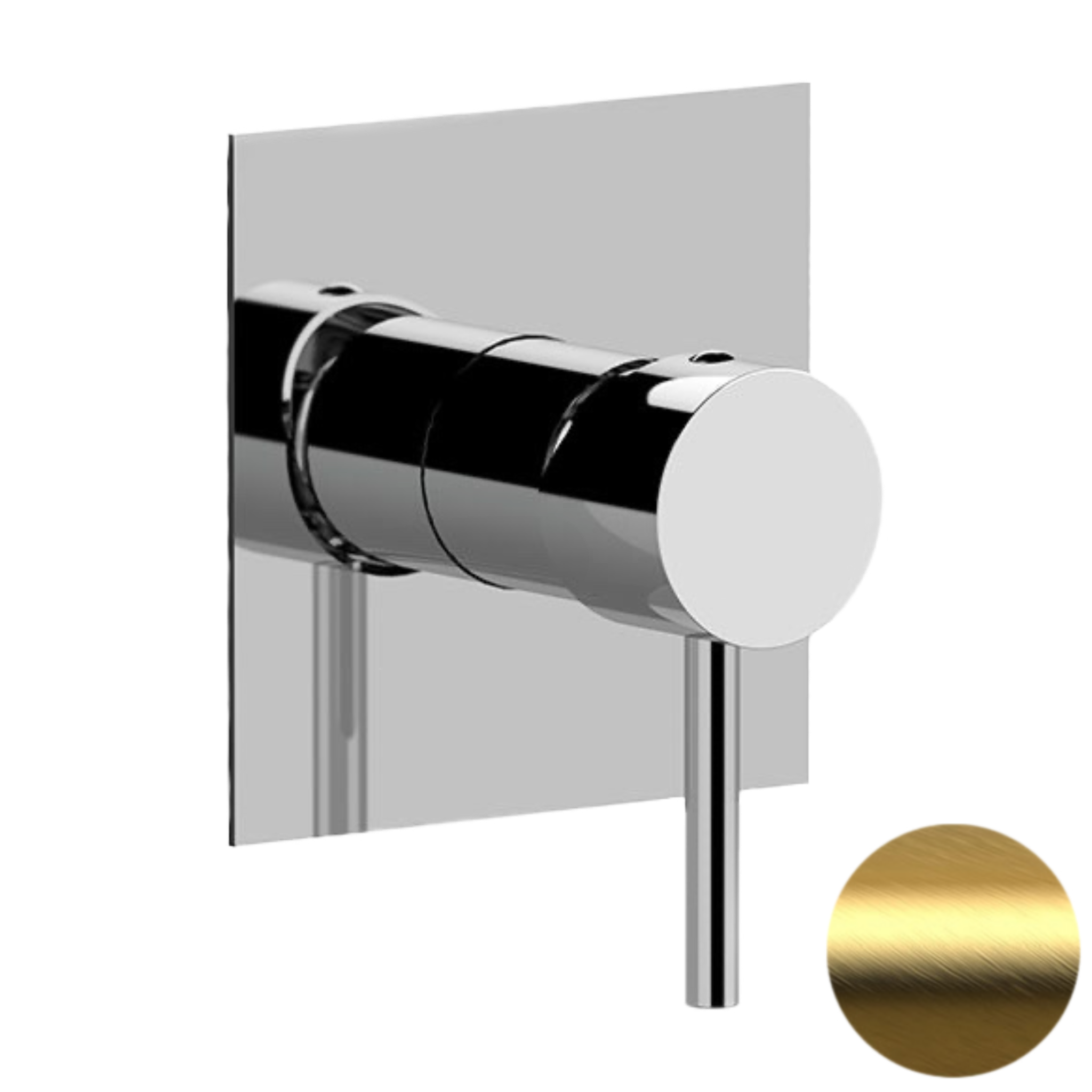 Смеситель для душа Remer X Style X30QBG, золото брашированное