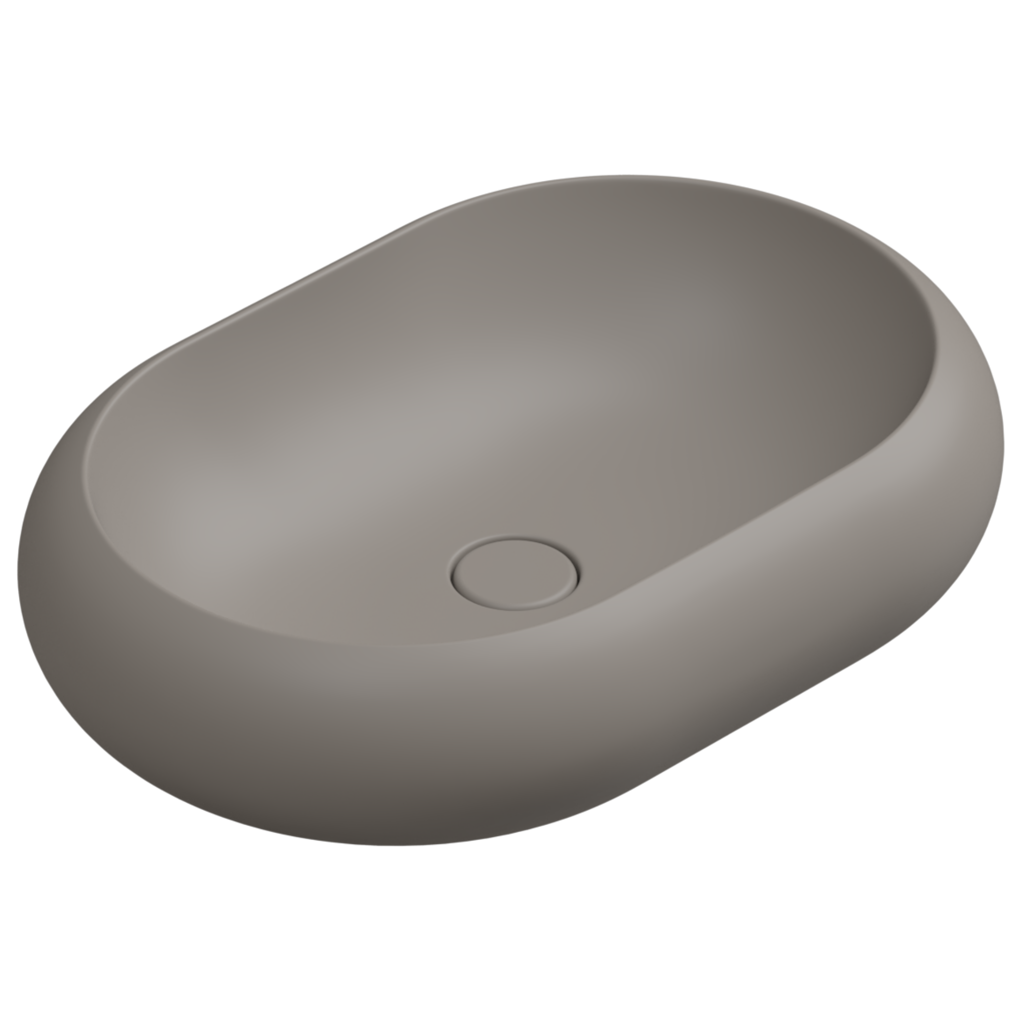 Раковина накладная 60x42 см GSG Ceramic Design Petra PELAV60030, Cashmere Matt