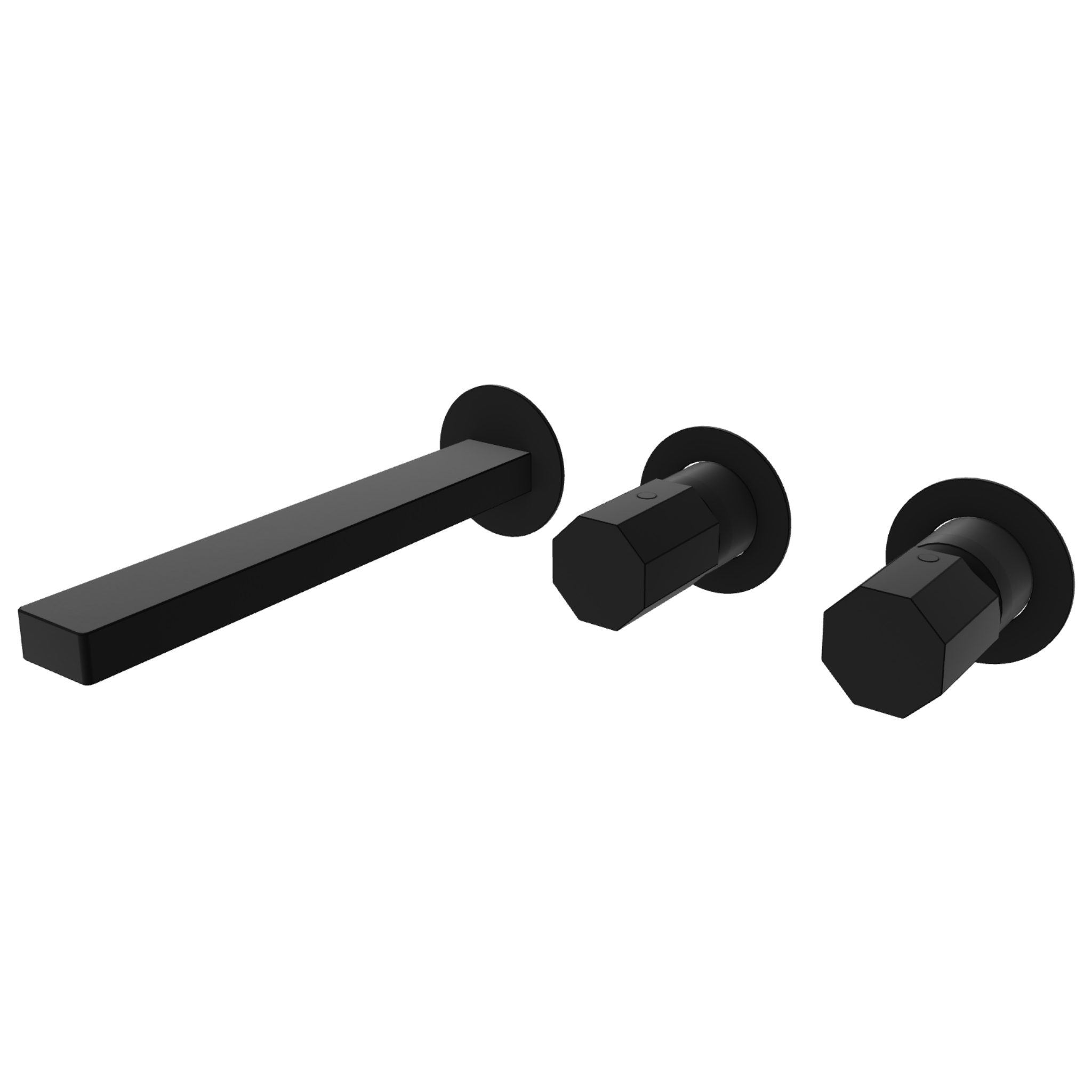 Смеситель для ванны Remer Ottagono ON54D3PWBNO, черный матовый