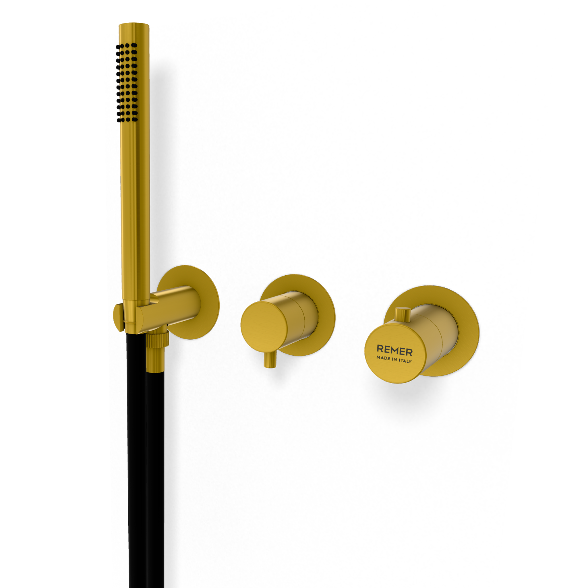 Смеситель для душа Remer X Style XT97D2PWBHS, латунь брашированная PVD