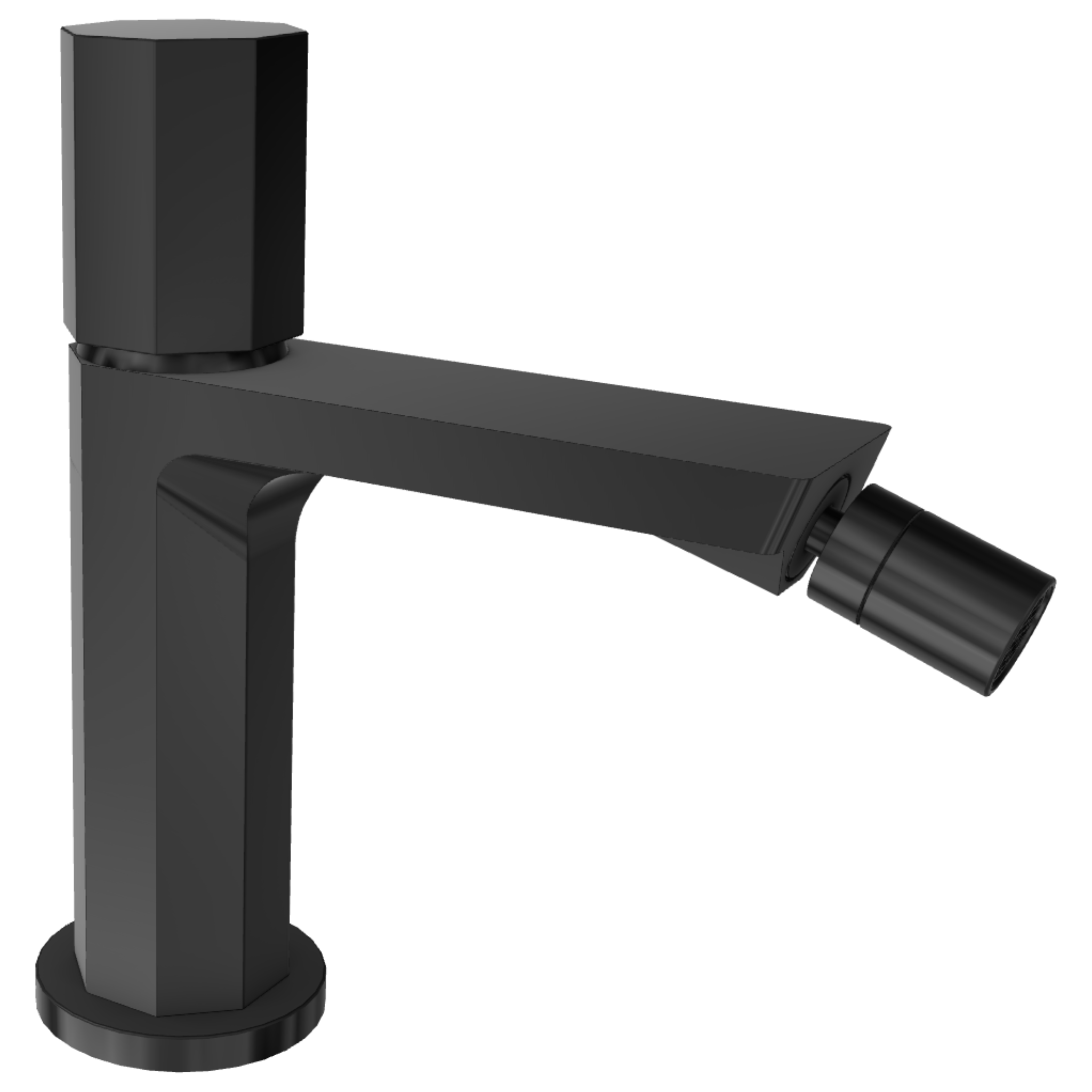 Смеситель для биде Remer Ottagono ON20CCCFP, черный брашированный хром