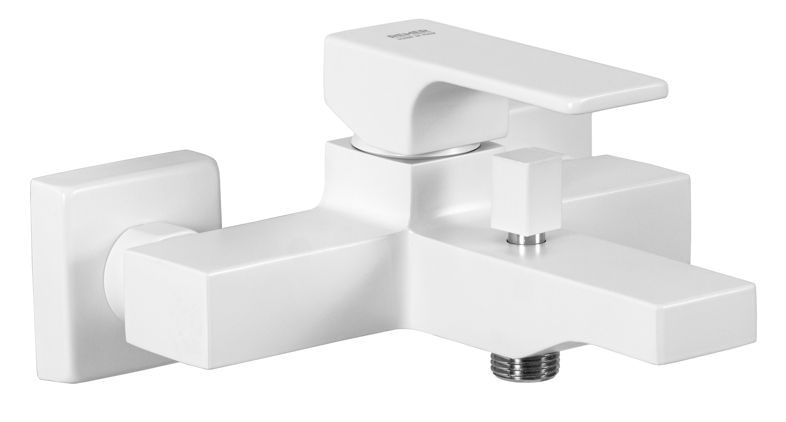 Смеситель для ванны Remer Absolute AU05BO, белый матовый