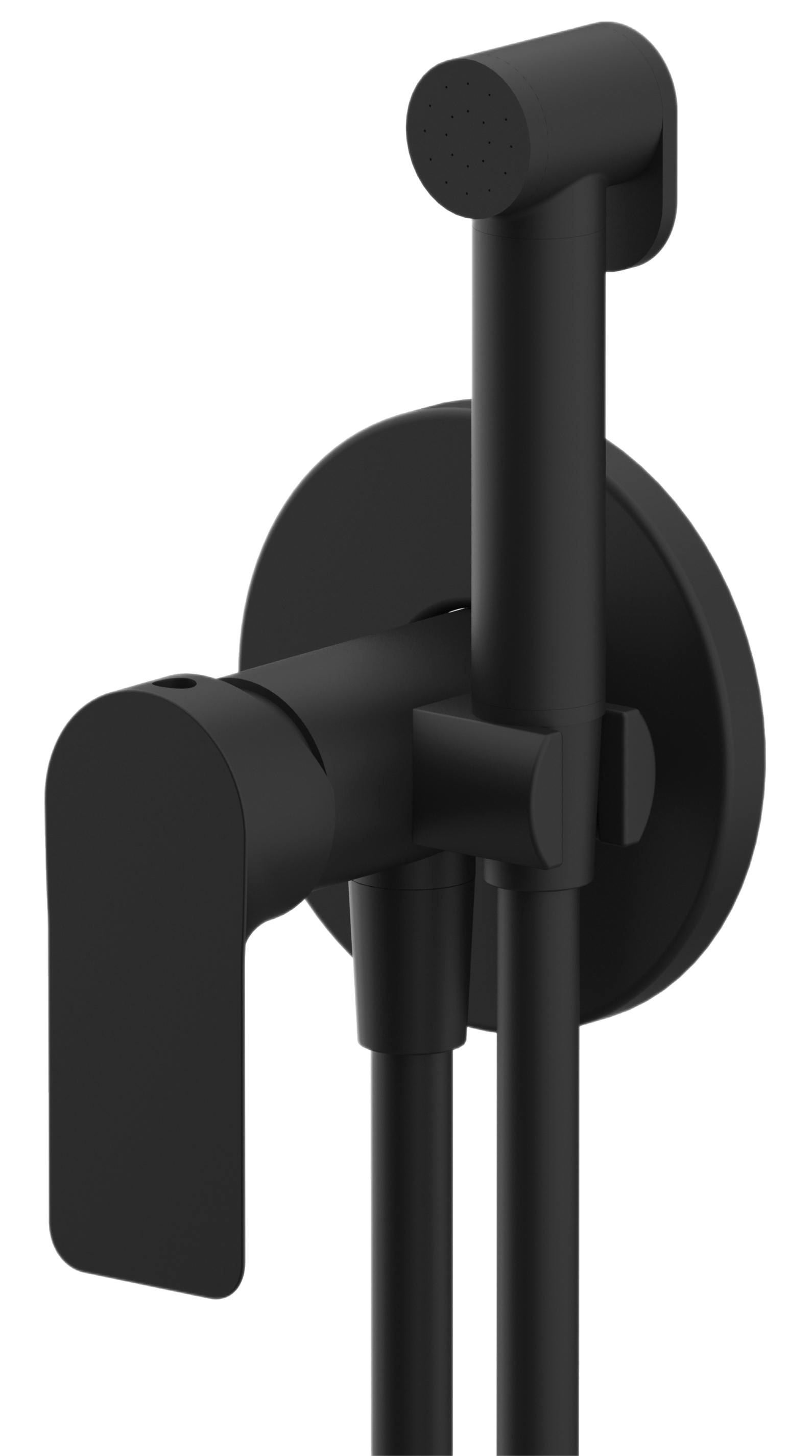 Гигиенический душ со смесителем Remer Infinity I65WNO, черный матовый