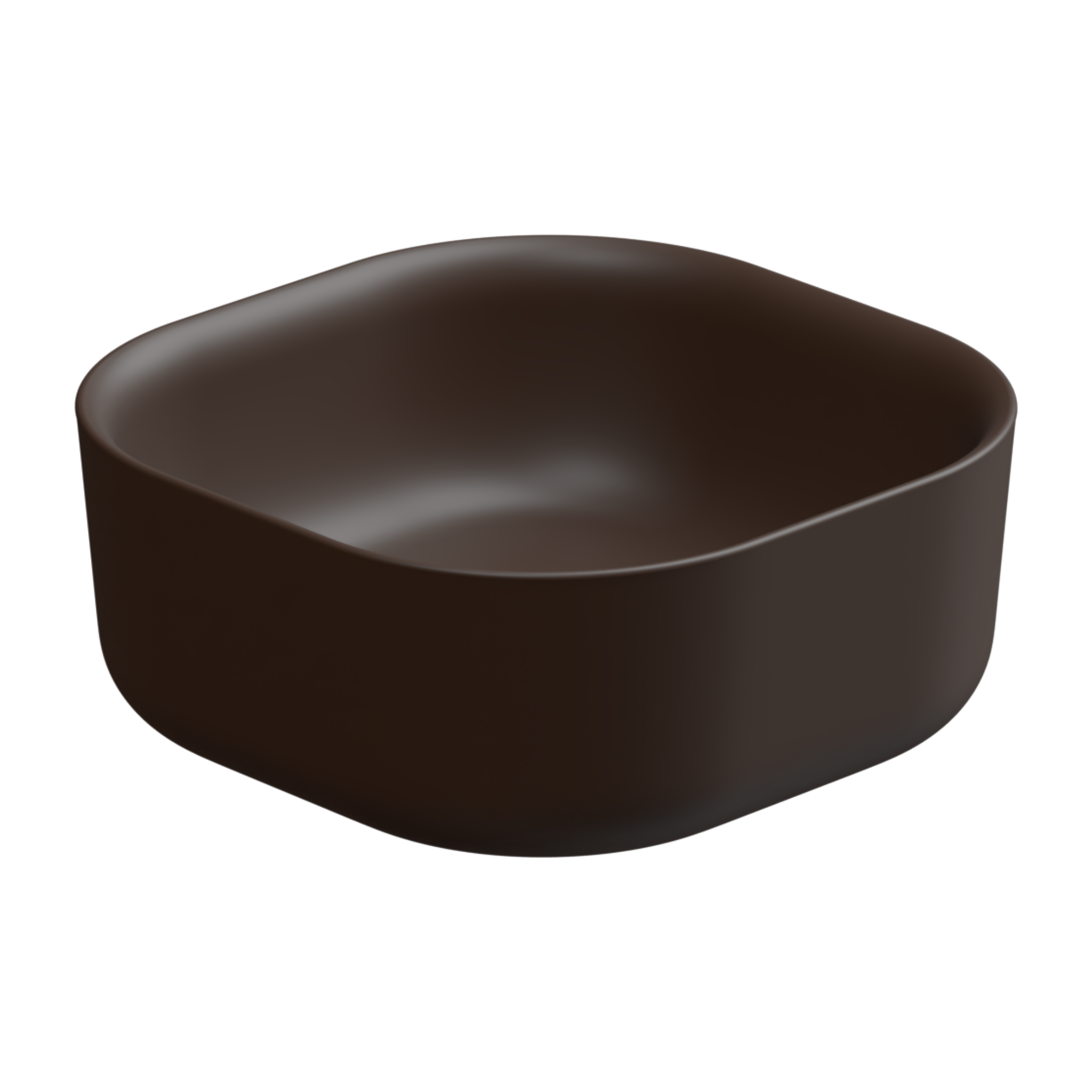 Раковина накладная 42 см GSG Ceramic Design Hit! HILAVQU42035, Cacao Matt