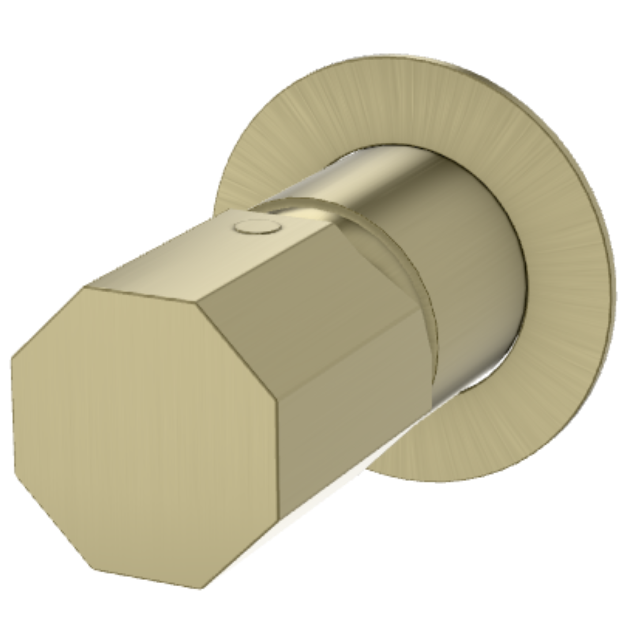 Смеситель для душа Remer Ottagono ON30LCH, шампань брашированная PVD