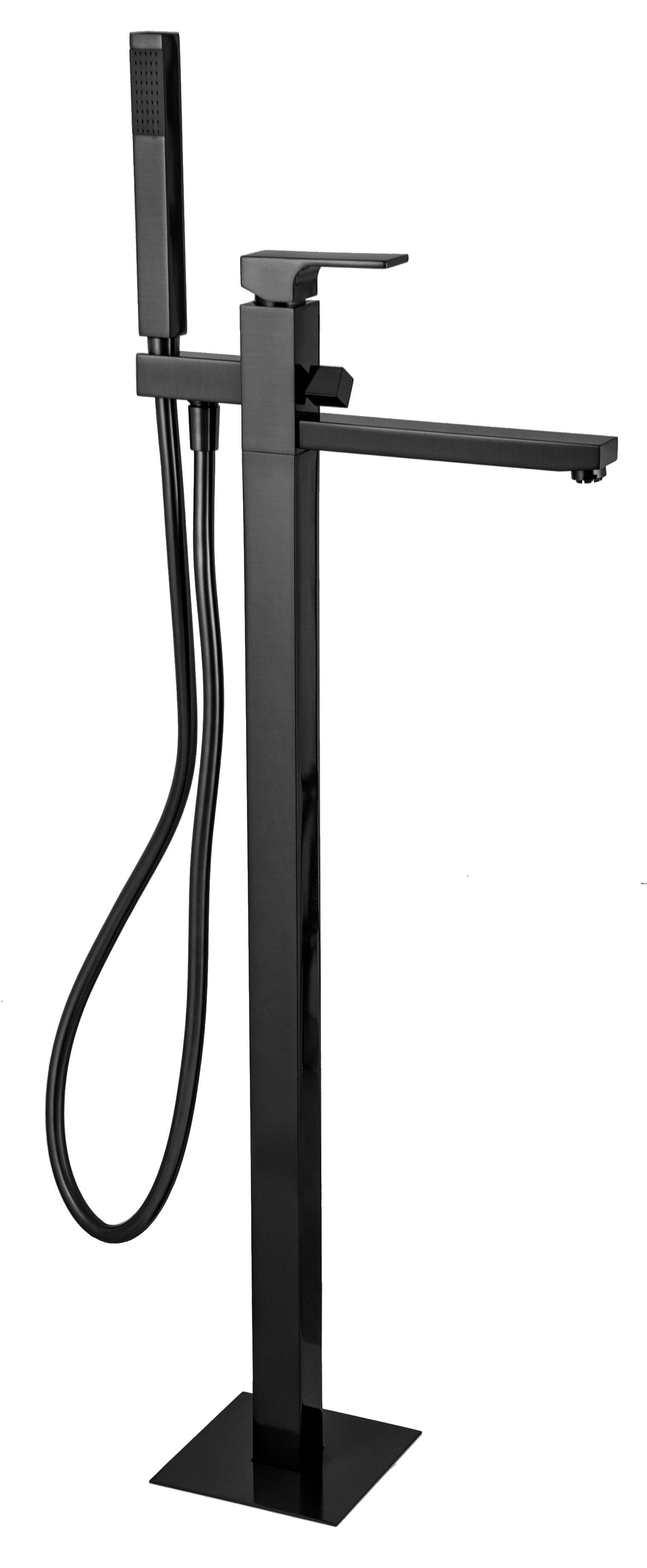 Смеситель для ванны Remer Absolute AU08CFP, чёрный брашированный хром