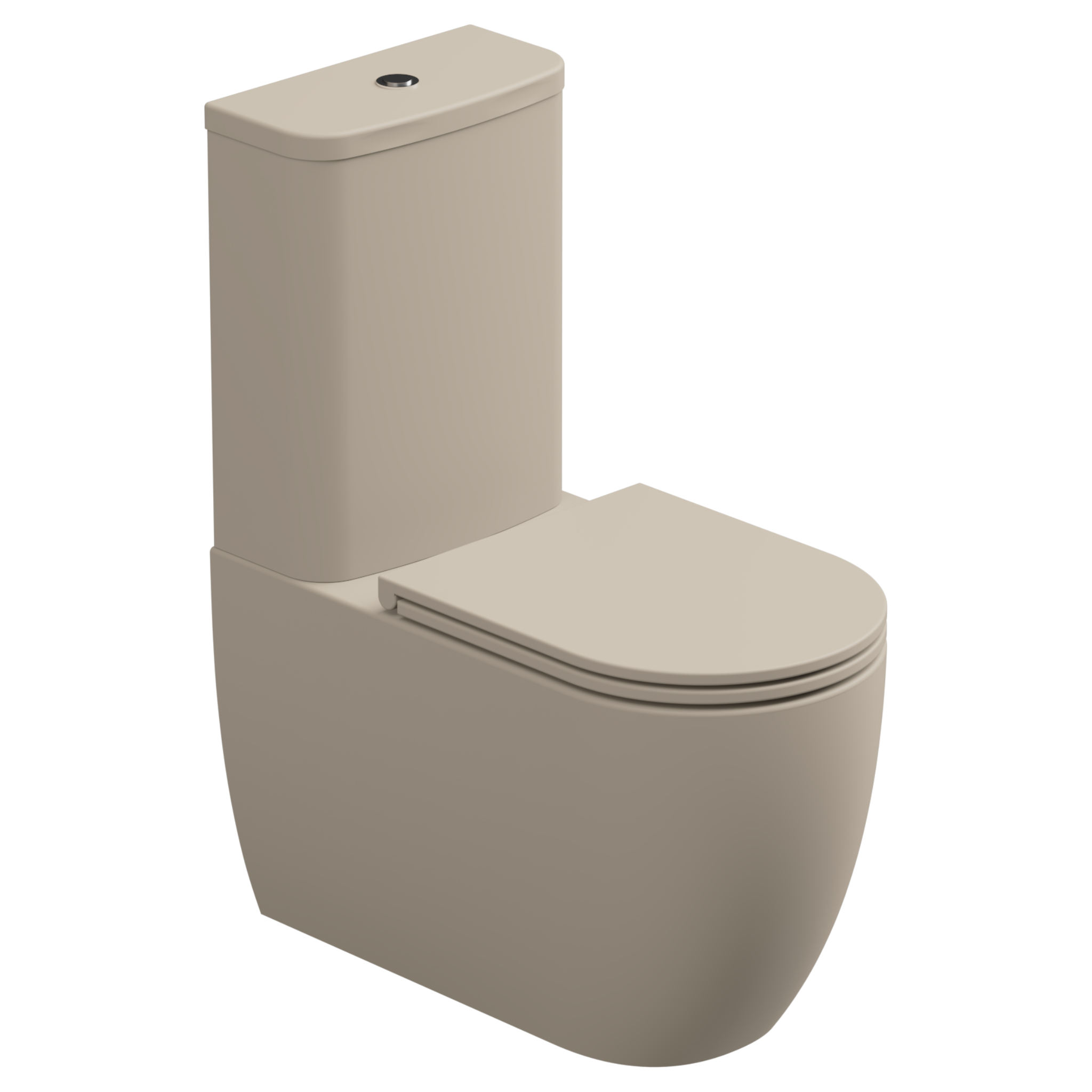 Чаша напольного унитаза биколор GSG Ceramic Design Like LKMBLBI000/034P, White/Sabbia Matt