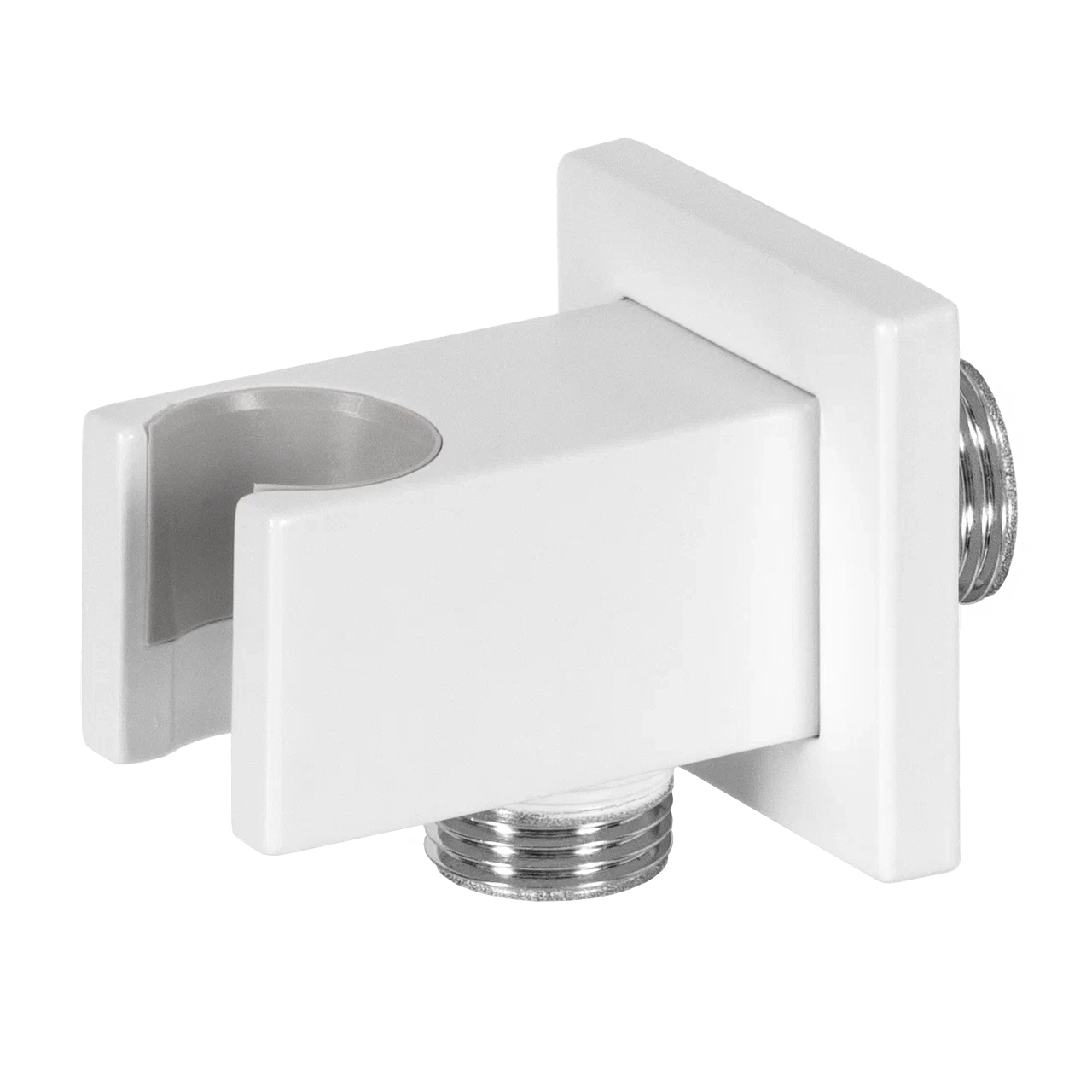 Держатель ручного душа с подключением шланга Remer 337QBO, белый матовый