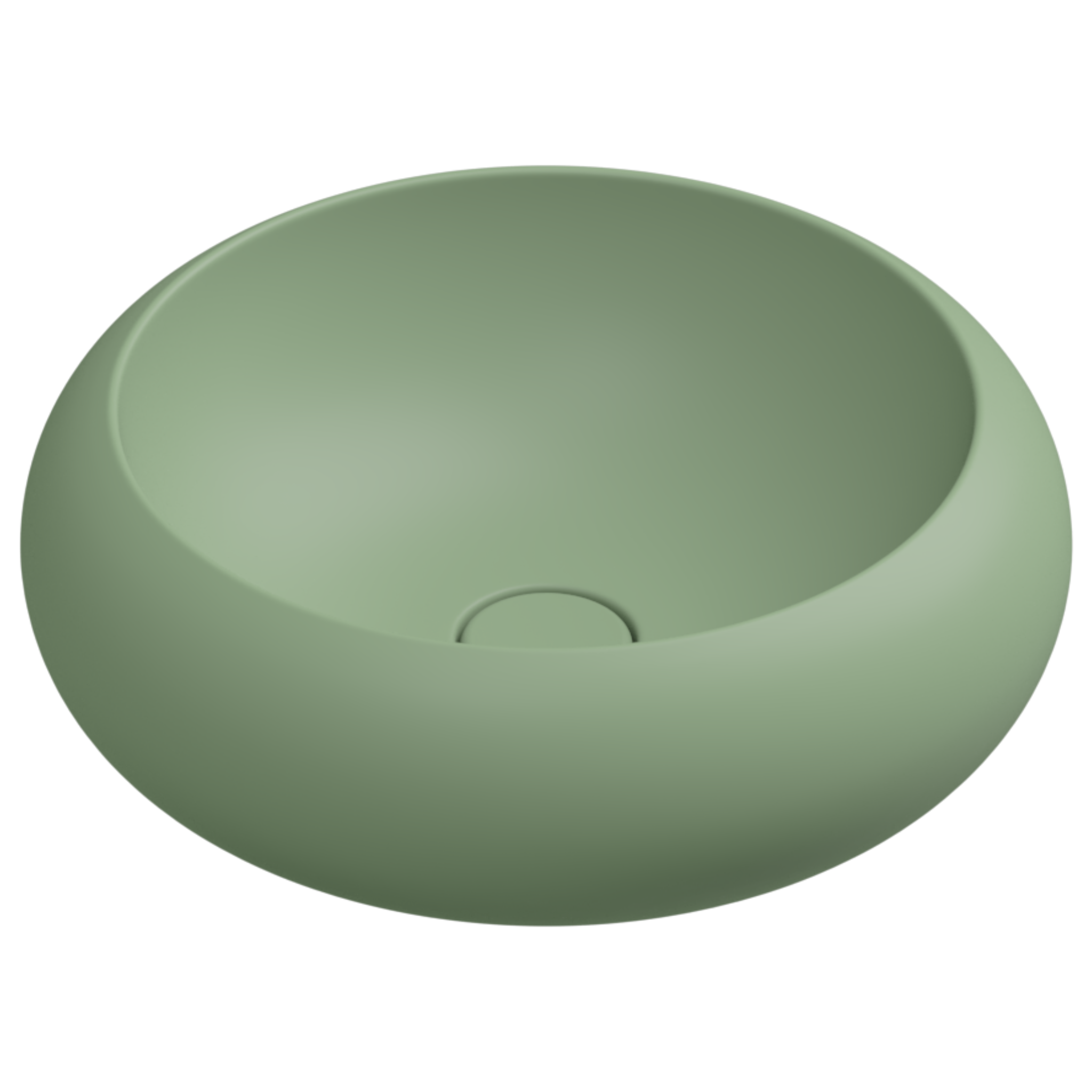 Раковина накладная 42 см GSG Ceramic Design Petra PELAV42031, Salvia Matt