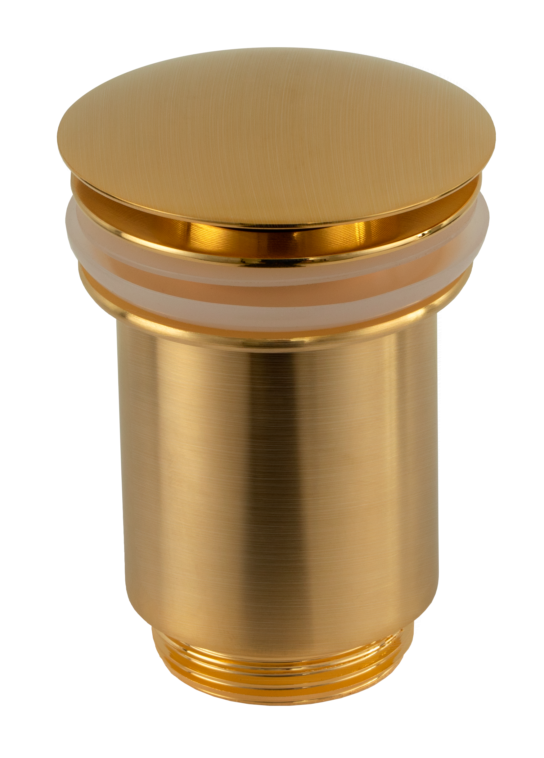 Донный клапан без перелива 1”1/4 Remer 904CC114BG, золото брашированное