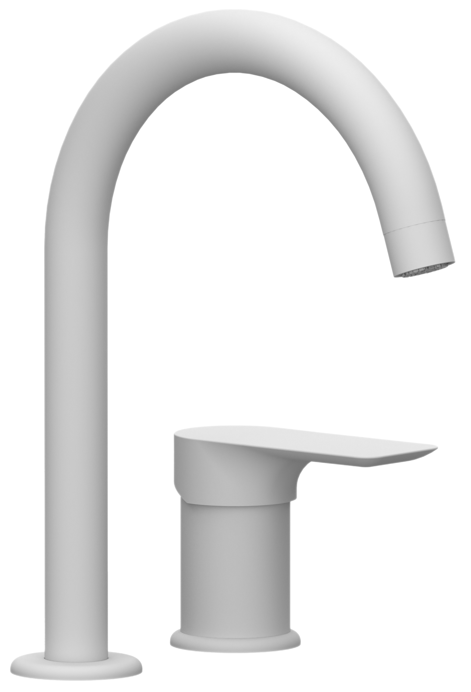 Смеситель для раковины Remer Infinity I57BO, белый матовый