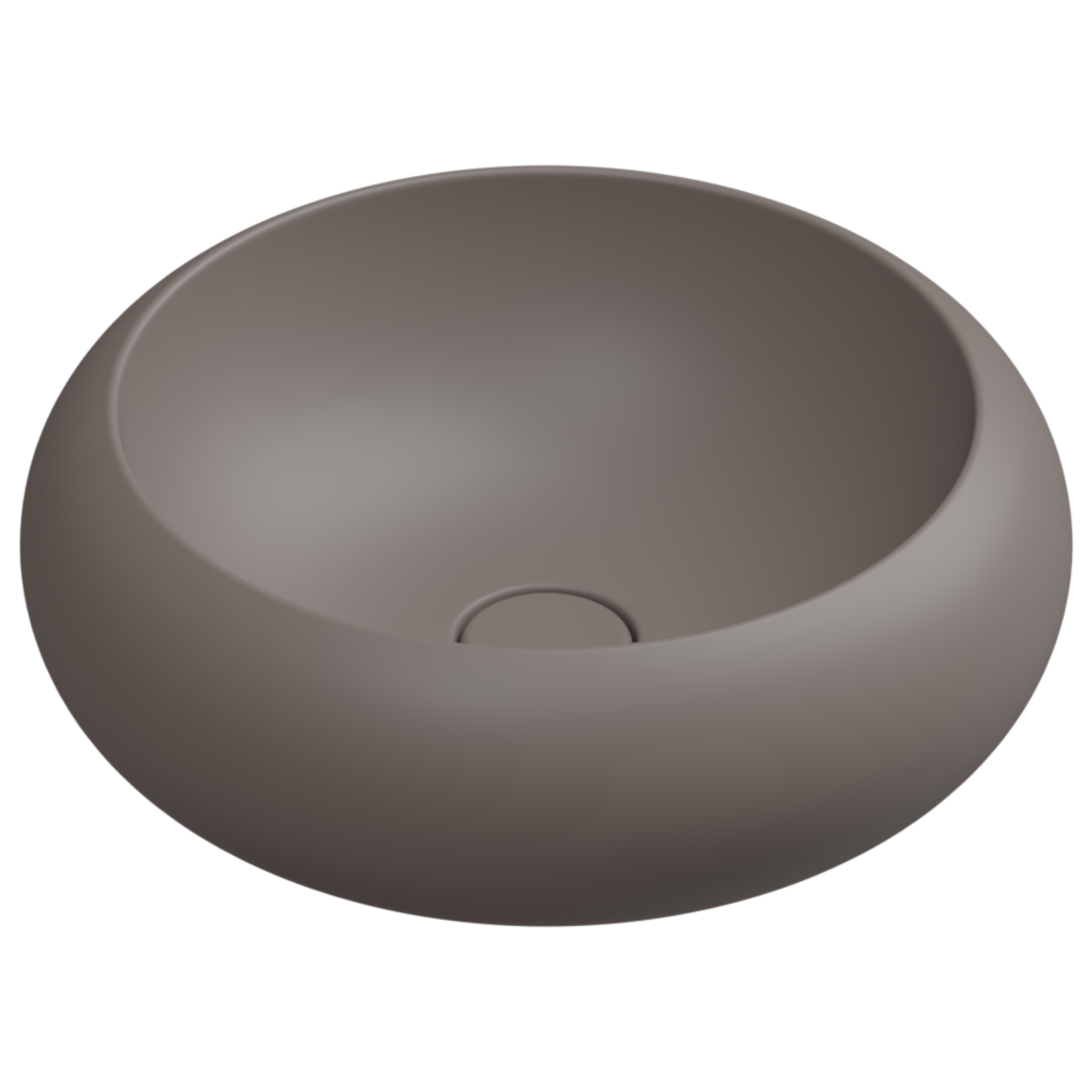 Раковина накладная 42 см GSG Ceramic Design Petra PELAV42029, Tortora Matt