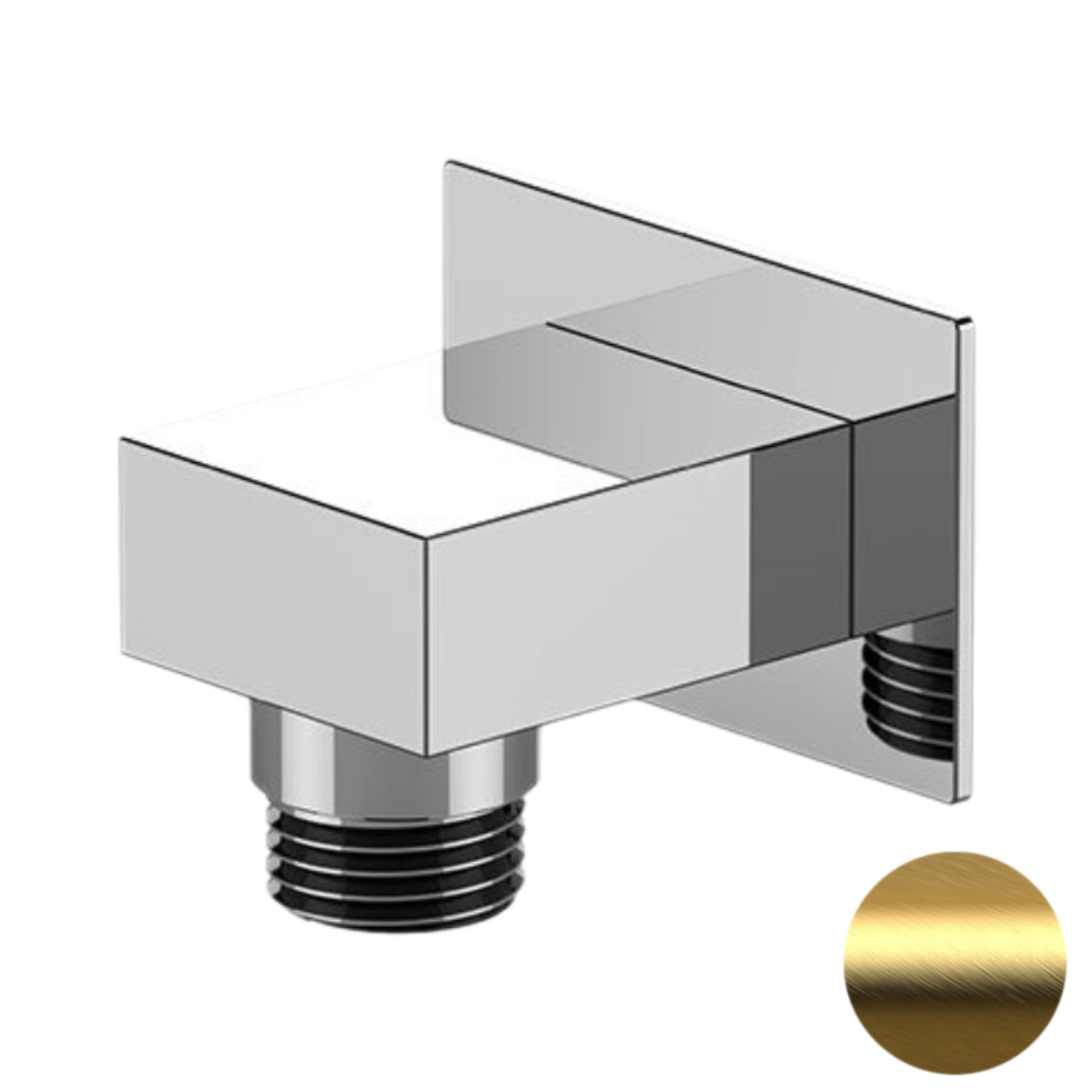 Шланговое подключение для душа Remer 309WBG, золото брашированное