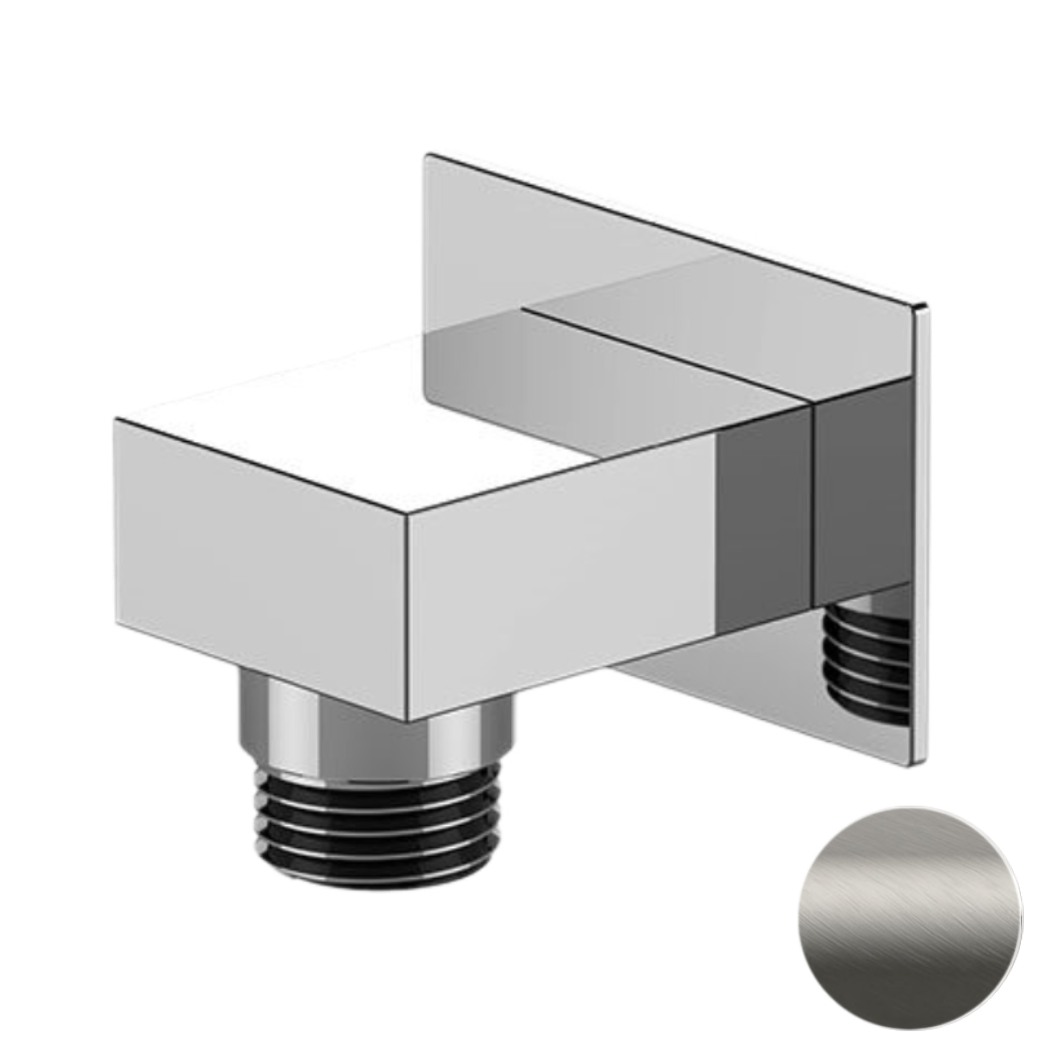 Шланговое подключение для душа Remer 309WNPO, никель матовый брашированный