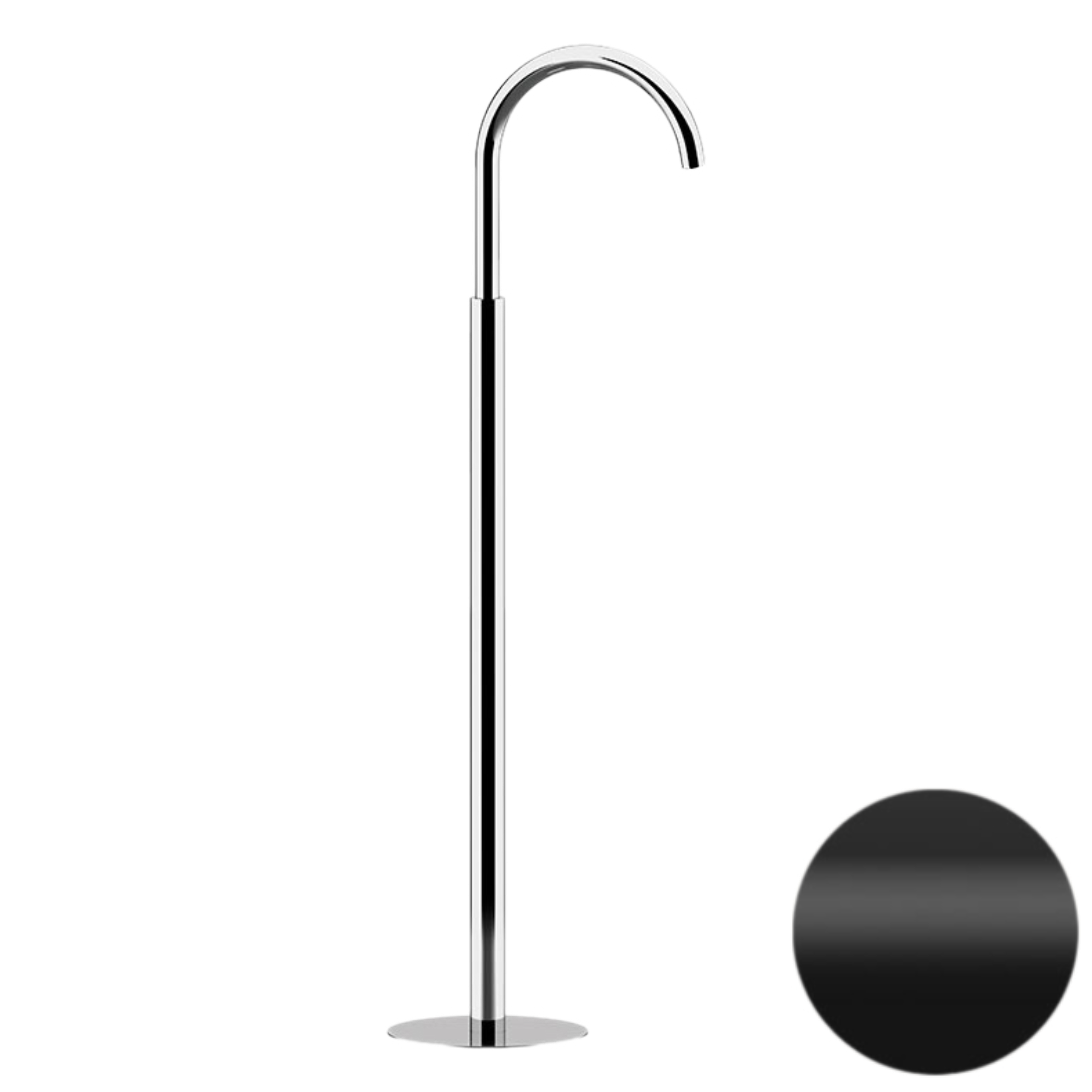 Излив напольный Daniel Swing S20470815, чёрный матовый