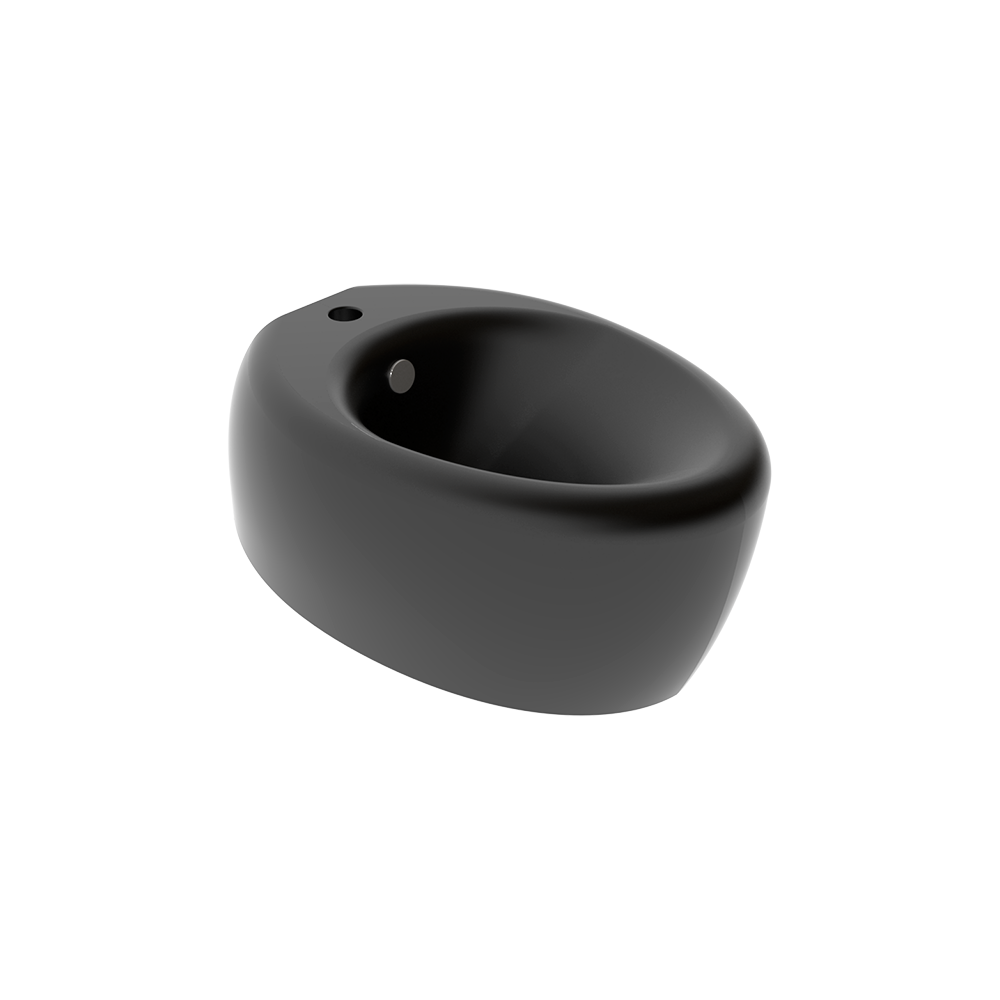 Биде подвесное GSG Ceramic Design Touch TOBISO003, черный матовый