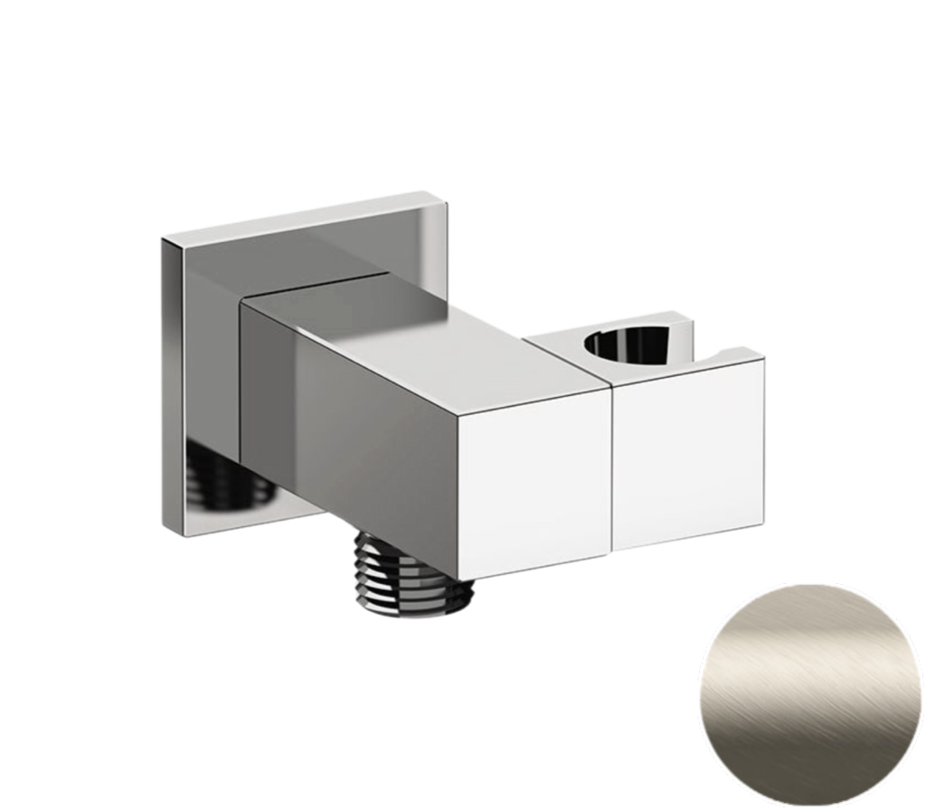 Держатель ручного душа с подключением шланга Remer 337SXV, сталь