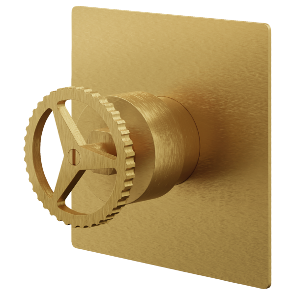 Смеситель для душа Remer Chrono CH30QBG, золото брашированное